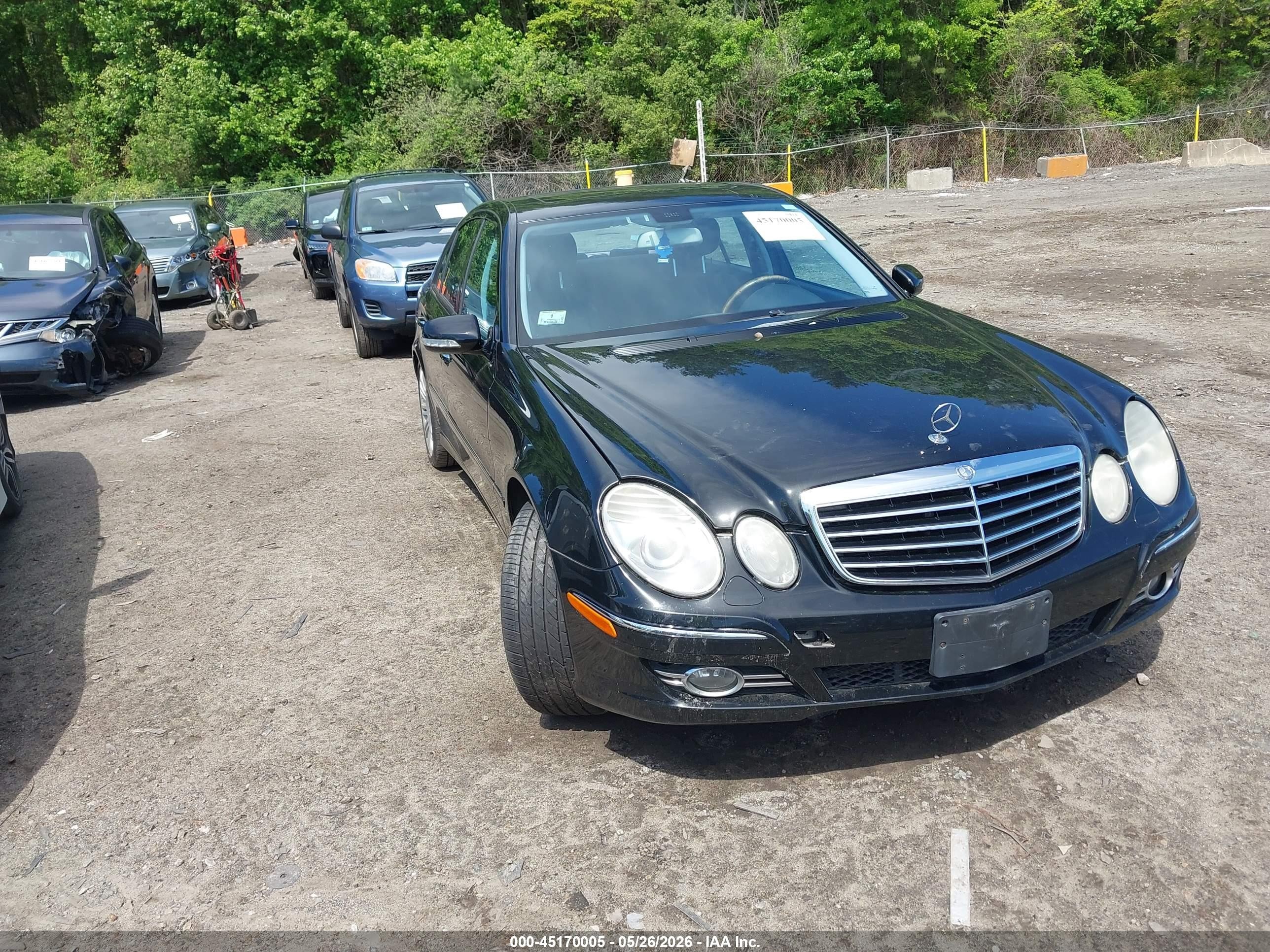 2008 Mercedes-benz E 350 4matic Black vin: WDBUF87X88B310316