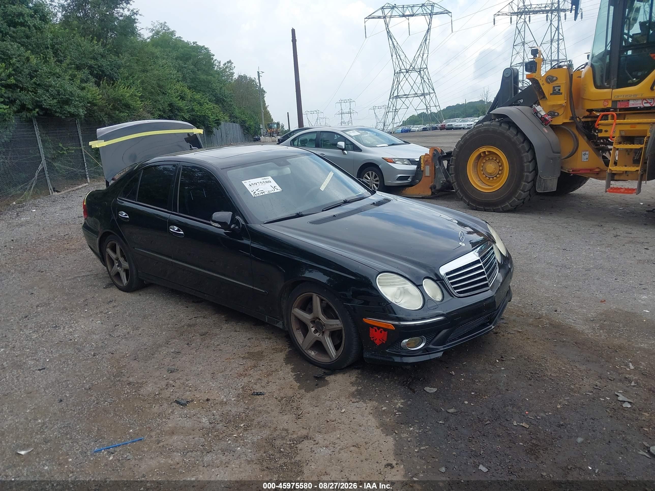 2009 Mercedes-benz E 350 4matic Black vin: WDBUF87X89B365480
