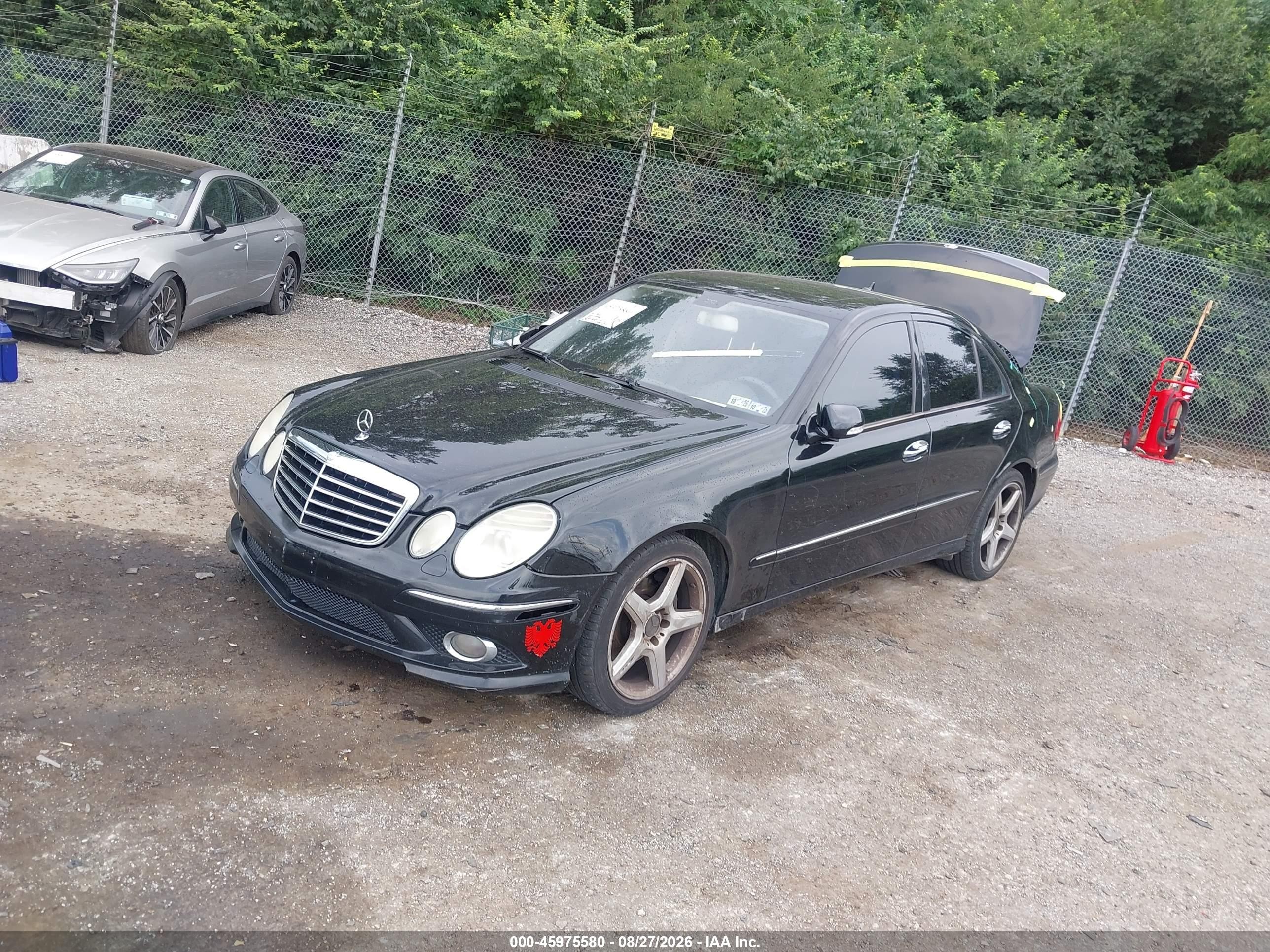 2009 Mercedes-benz E 350 4matic Black vin: WDBUF87X89B365480