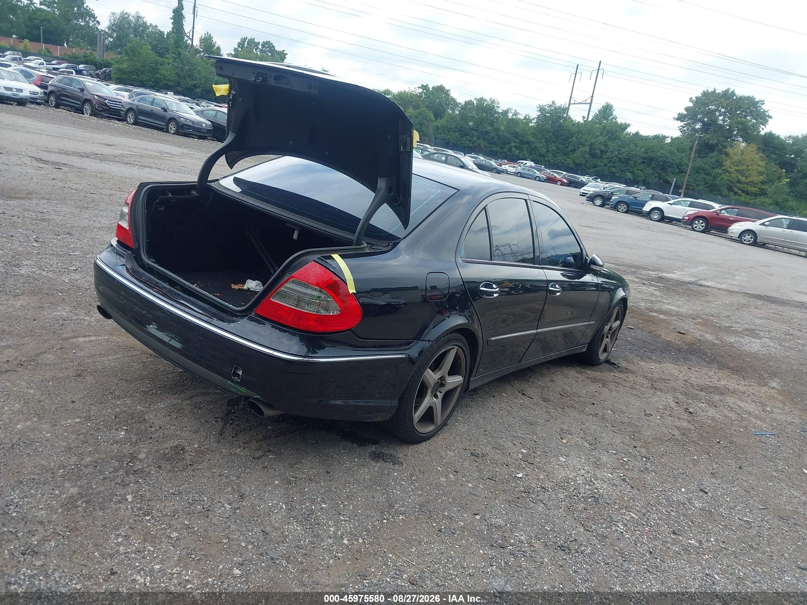2009 Mercedes-benz E 350 4matic Black vin: WDBUF87X89B365480