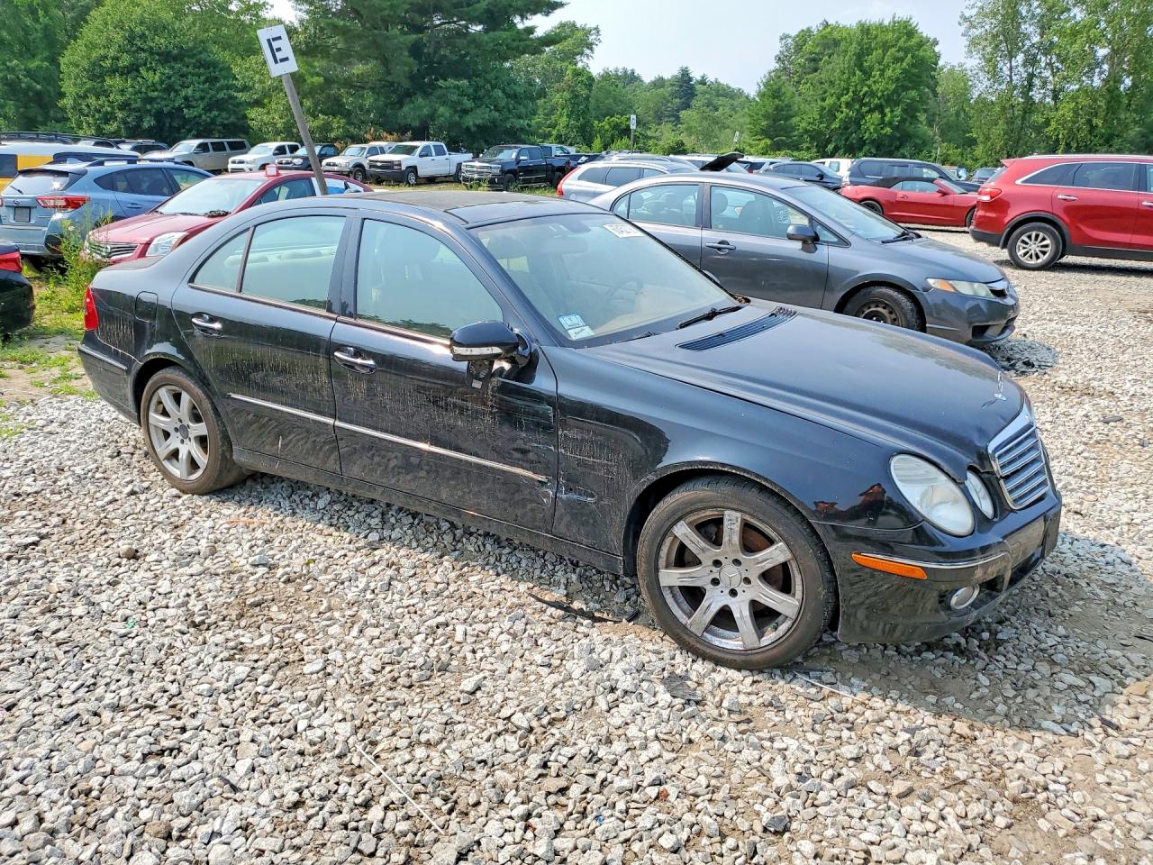 2007 Mercedes-benz E 350 Black vin: WDBUF87X97X219511