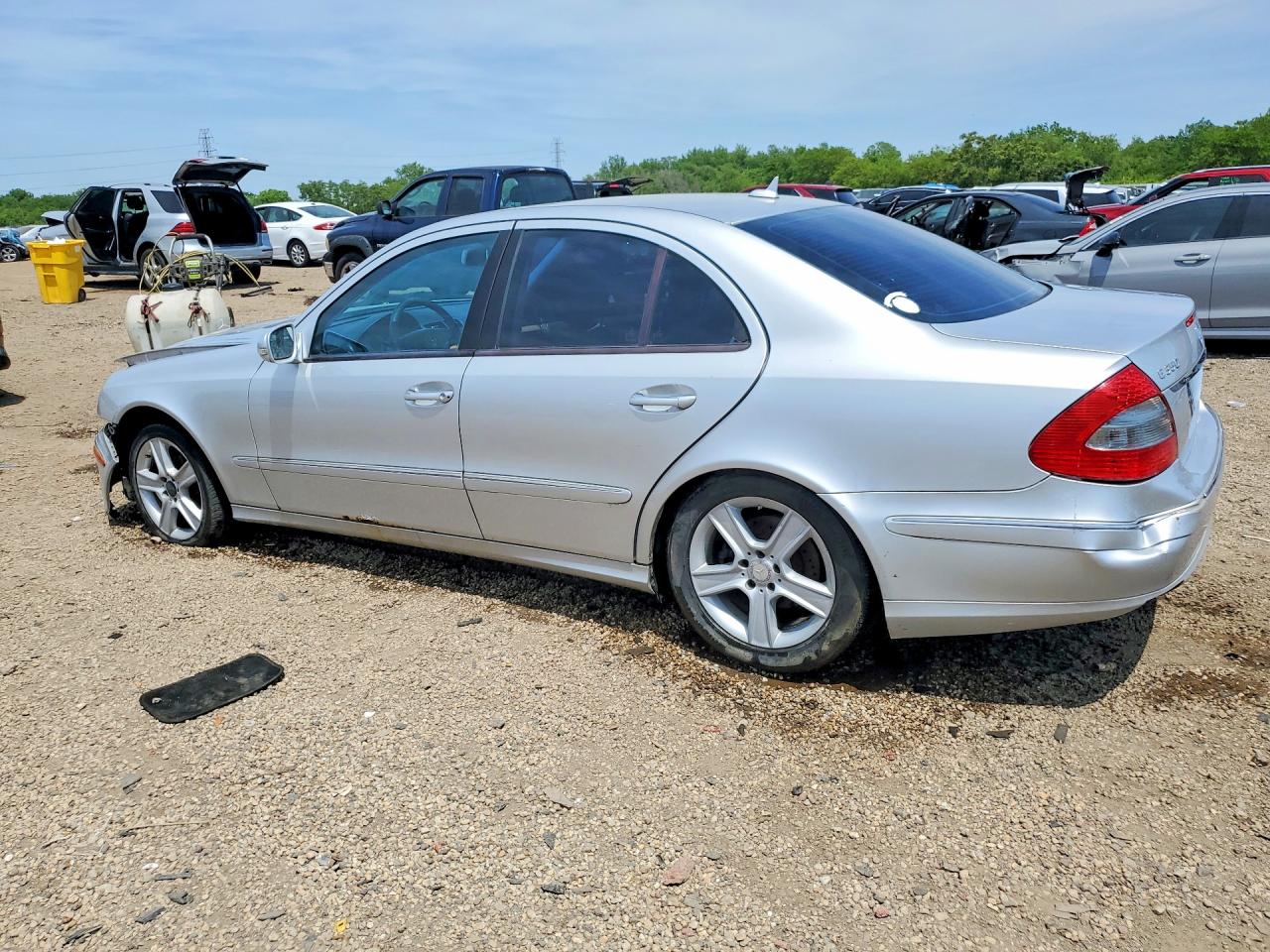 2008 Mercedes-benz E 350 4matic Silver vin: WDBUF87X98B208684