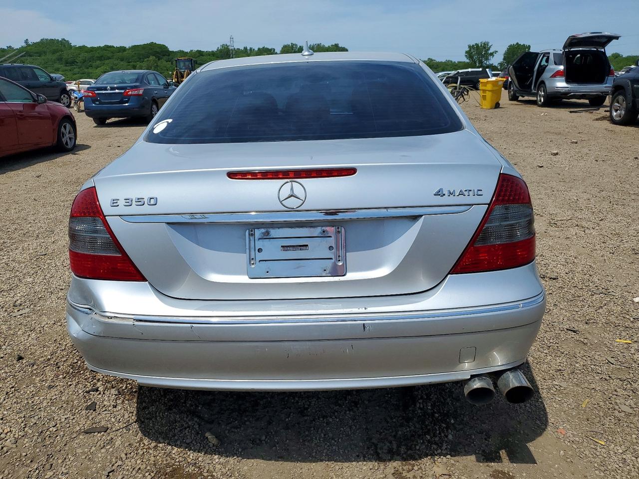 2008 Mercedes-benz E 350 4matic Silver vin: WDBUF87X98B208684