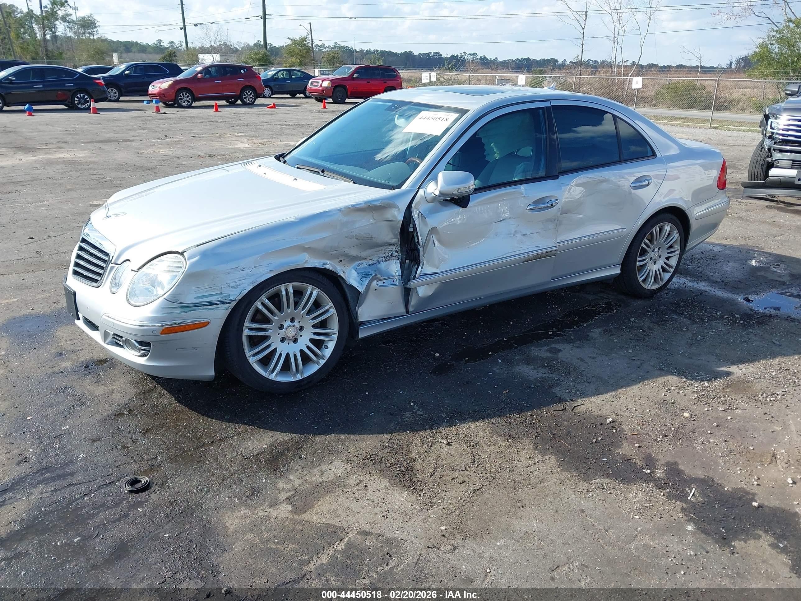 2008 Mercedes-benz E 350 4matic Silver vin: WDBUF87X98B238459
