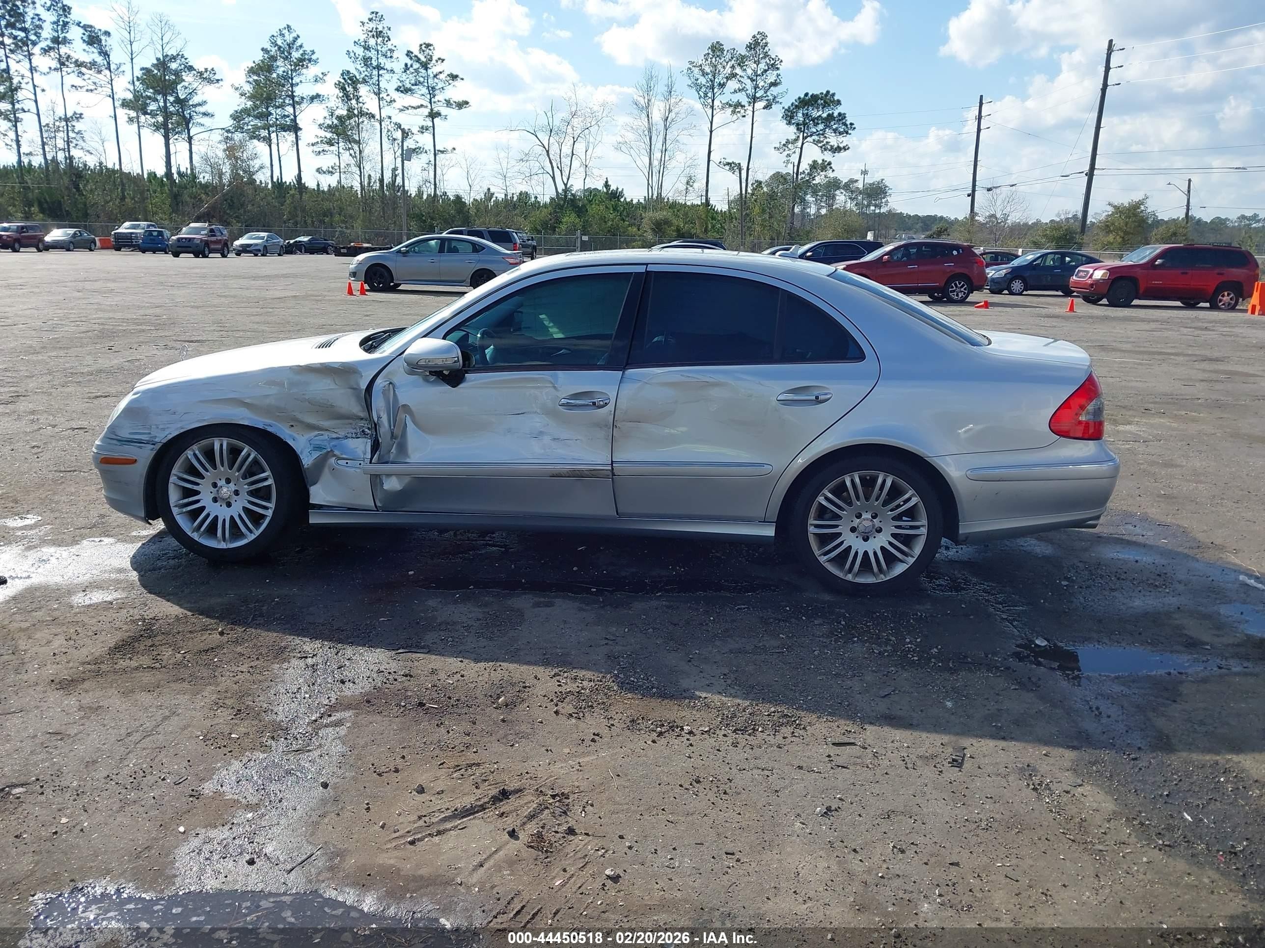 2008 Mercedes-benz E 350 4matic Silver vin: WDBUF87X98B238459