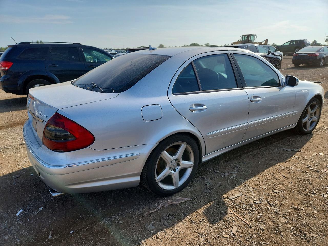 2008 Mercedes-benz E 350 4matic Silver vin: WDBUF87X98B331739