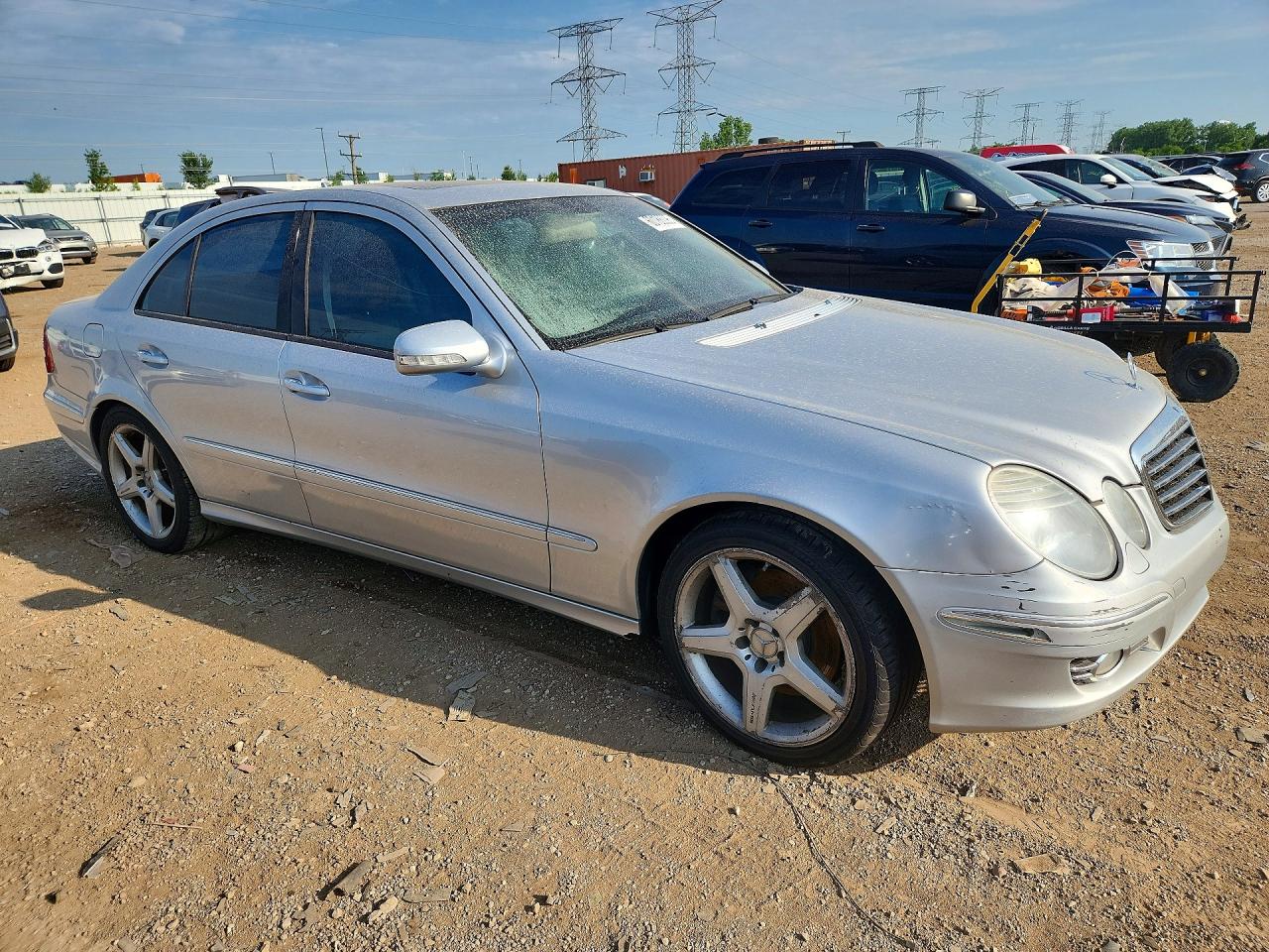 2008 Mercedes-benz E 350 4matic Silver vin: WDBUF87X98B331739