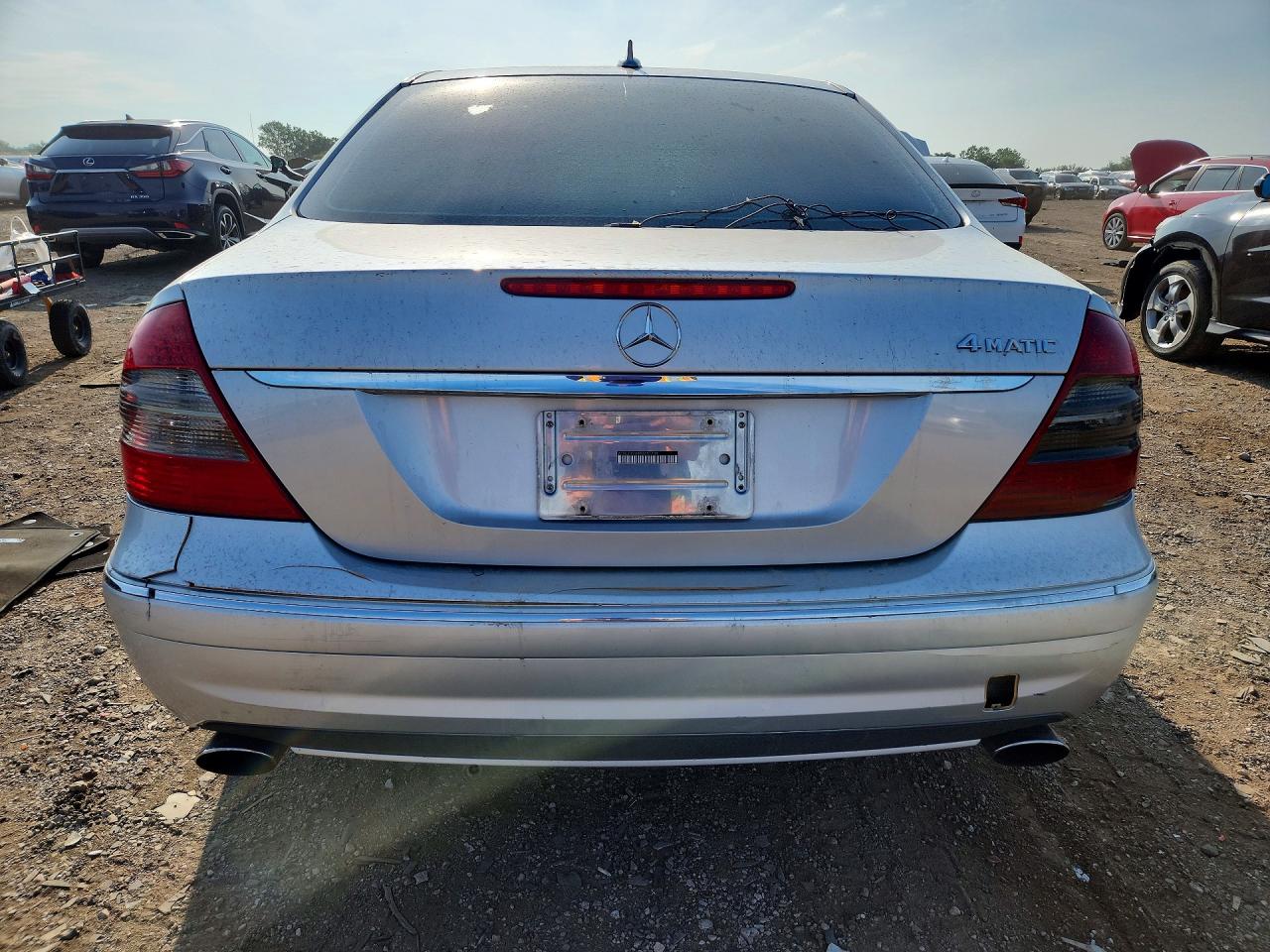 2008 Mercedes-benz E 350 4matic Silver vin: WDBUF87X98B331739