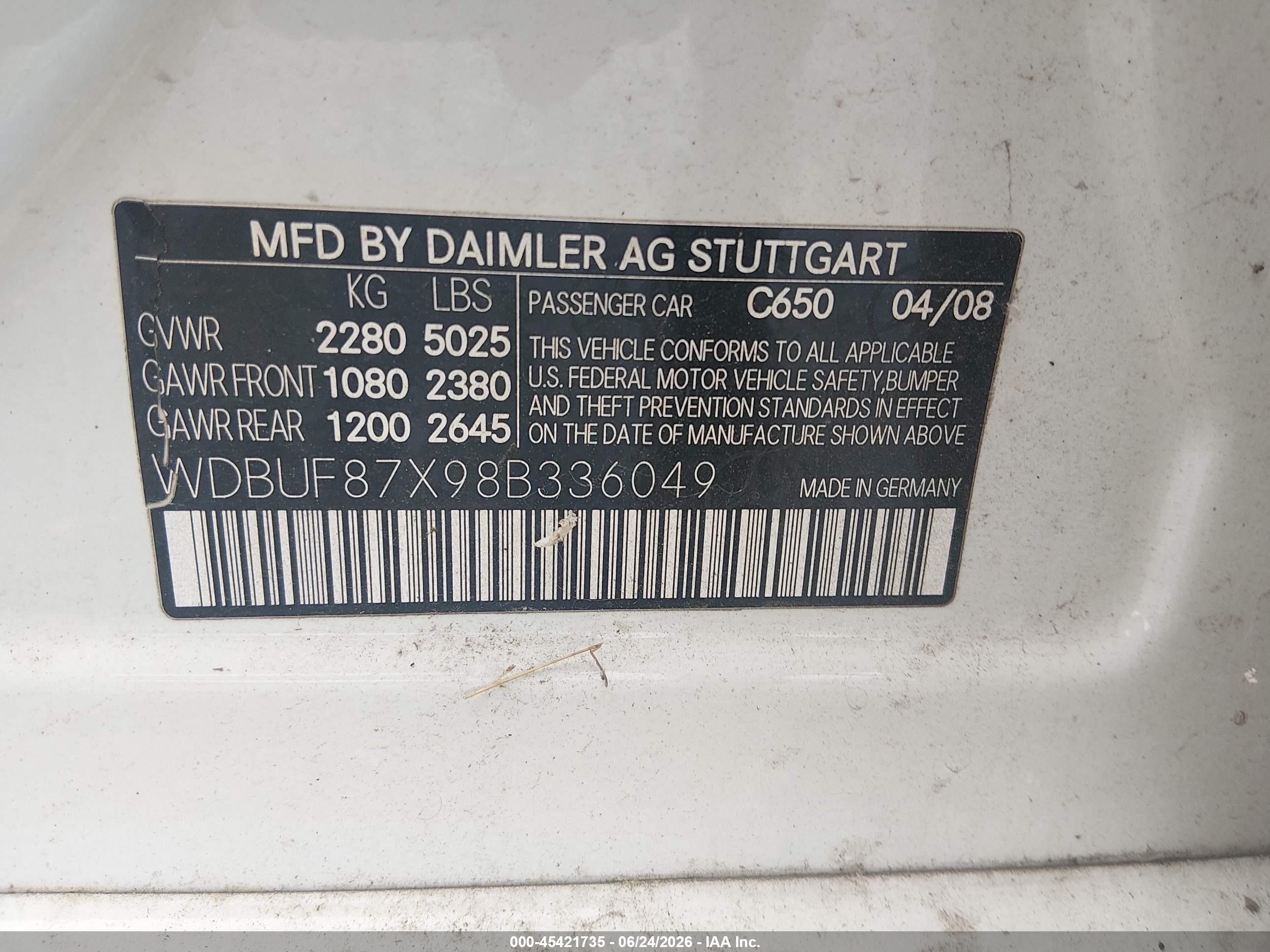 2008 Mercedes-benz E 350 4matic White vin: WDBUF87X98B336049