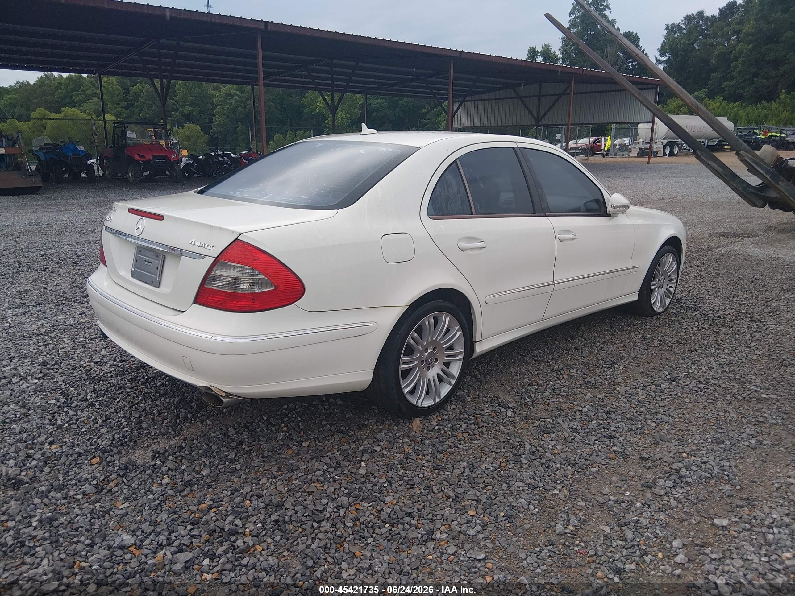 2008 Mercedes-benz E 350 4matic White vin: WDBUF87X98B336049
