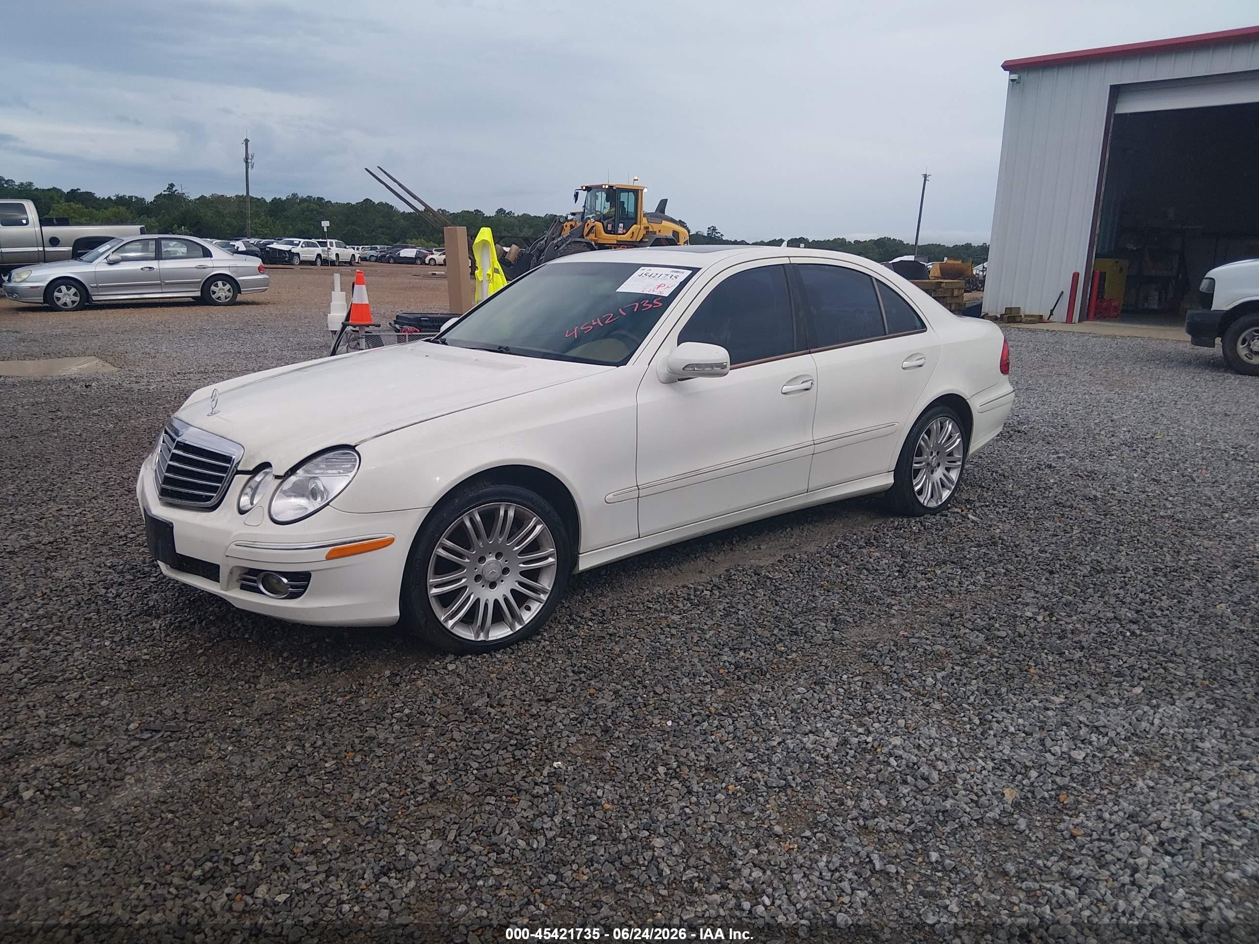 2008 Mercedes-benz E 350 4matic White vin: WDBUF87X98B336049