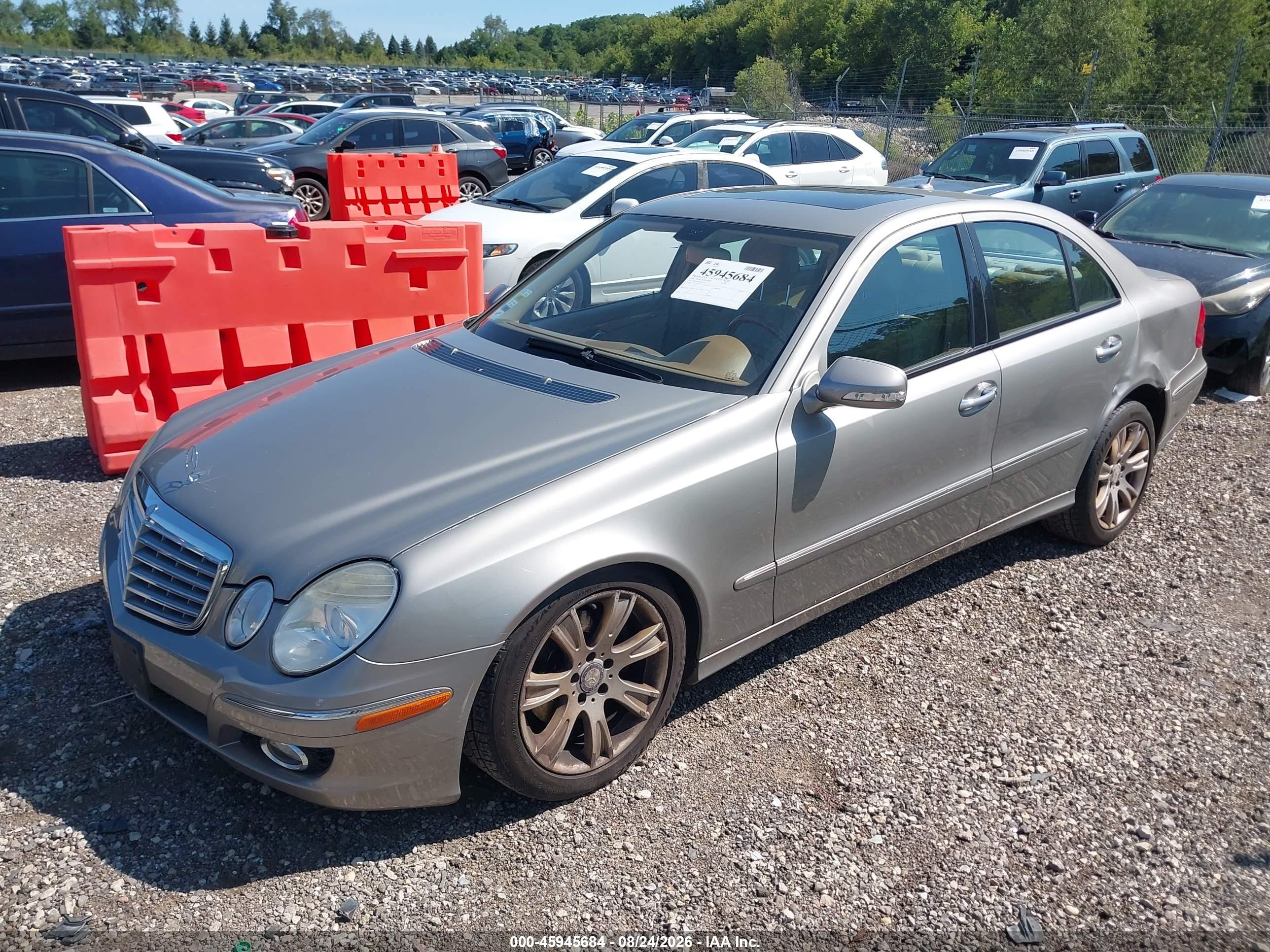 2009 Mercedes-benz E 350 4matic Silver vin: WDBUF87X99B371725