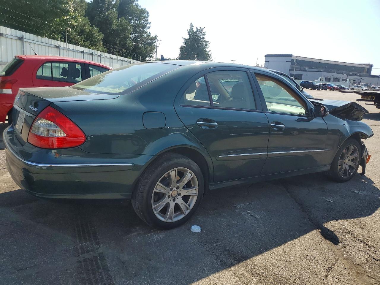 2009 Mercedes-benz E 350 4matic Green vin: WDBUF87X99B378223