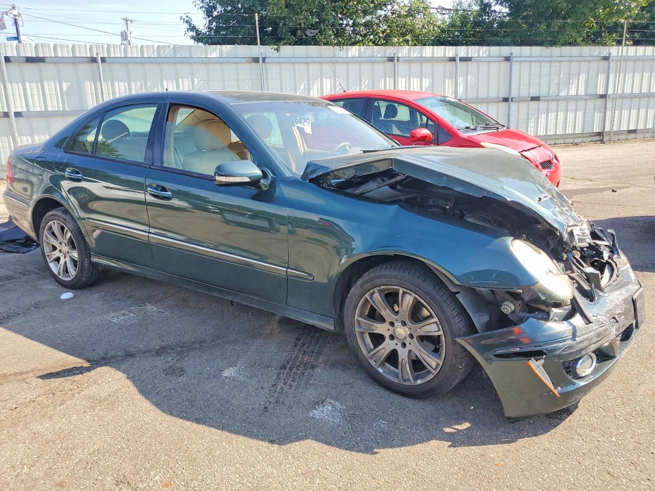 2009 Mercedes-benz E 350 4matic Green vin: WDBUF87X99B378223