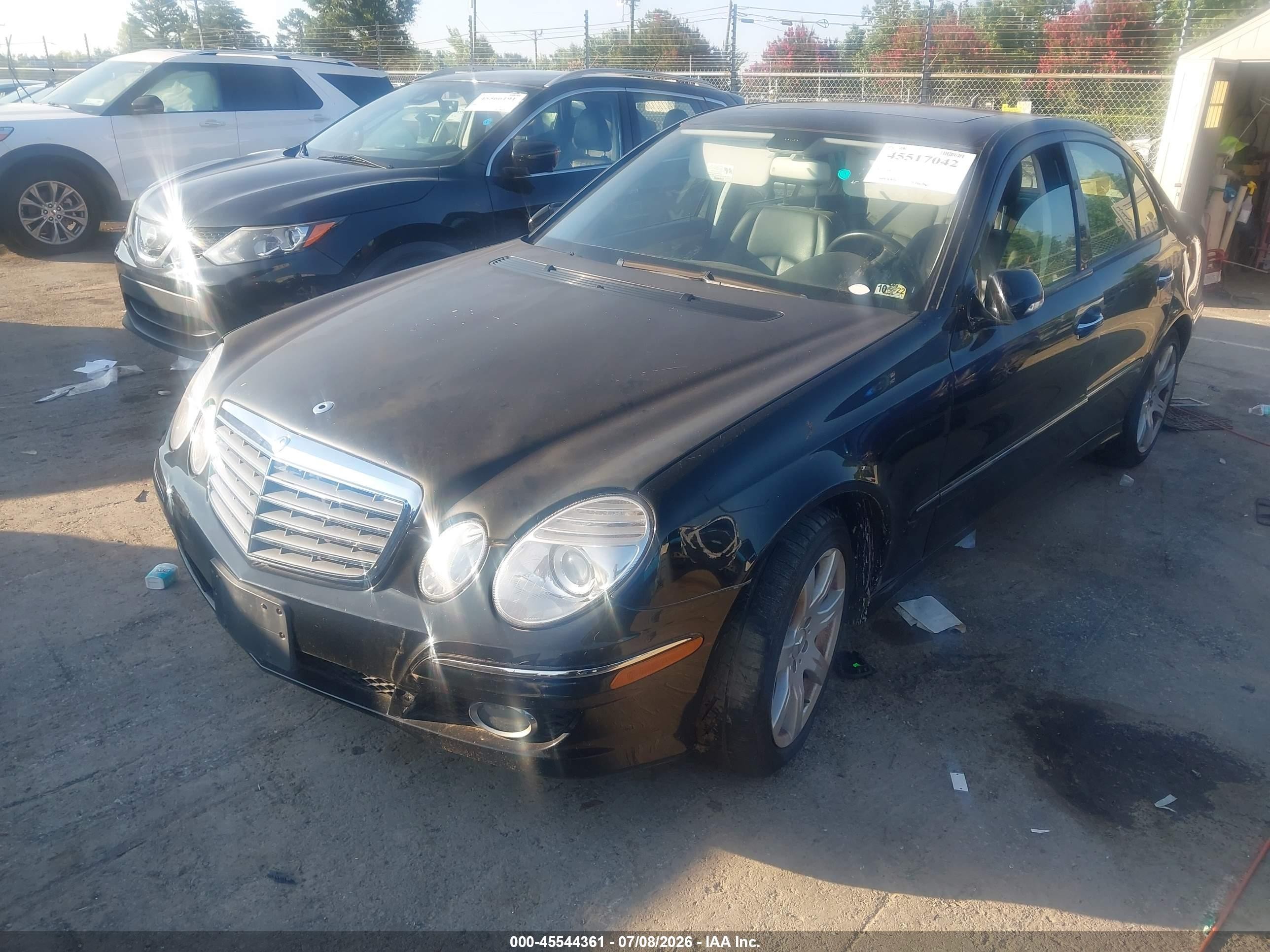 2007 Mercedes-benz E 350 4matic Black vin: WDBUF87XX7B178058