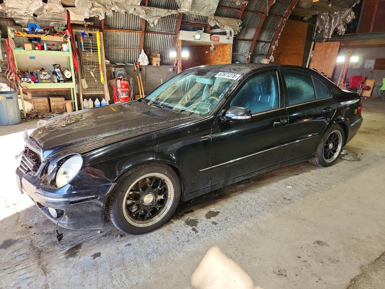 2007 Mercedes-benz E 550 4matic Black vin: WDBUF90X27X212612