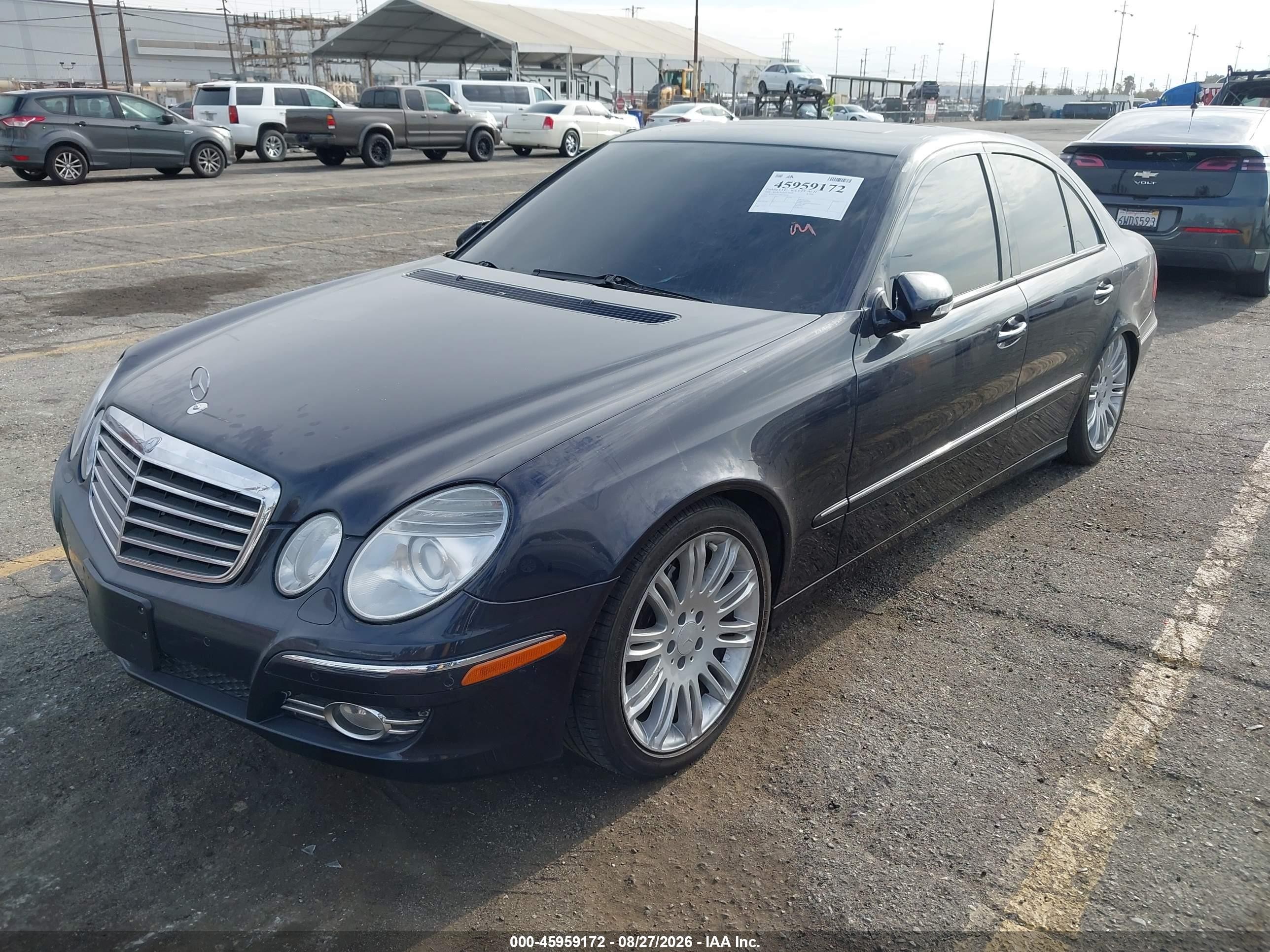 2008 Mercedes-benz E 550 4matic Black vin: WDBUF90X68B279258