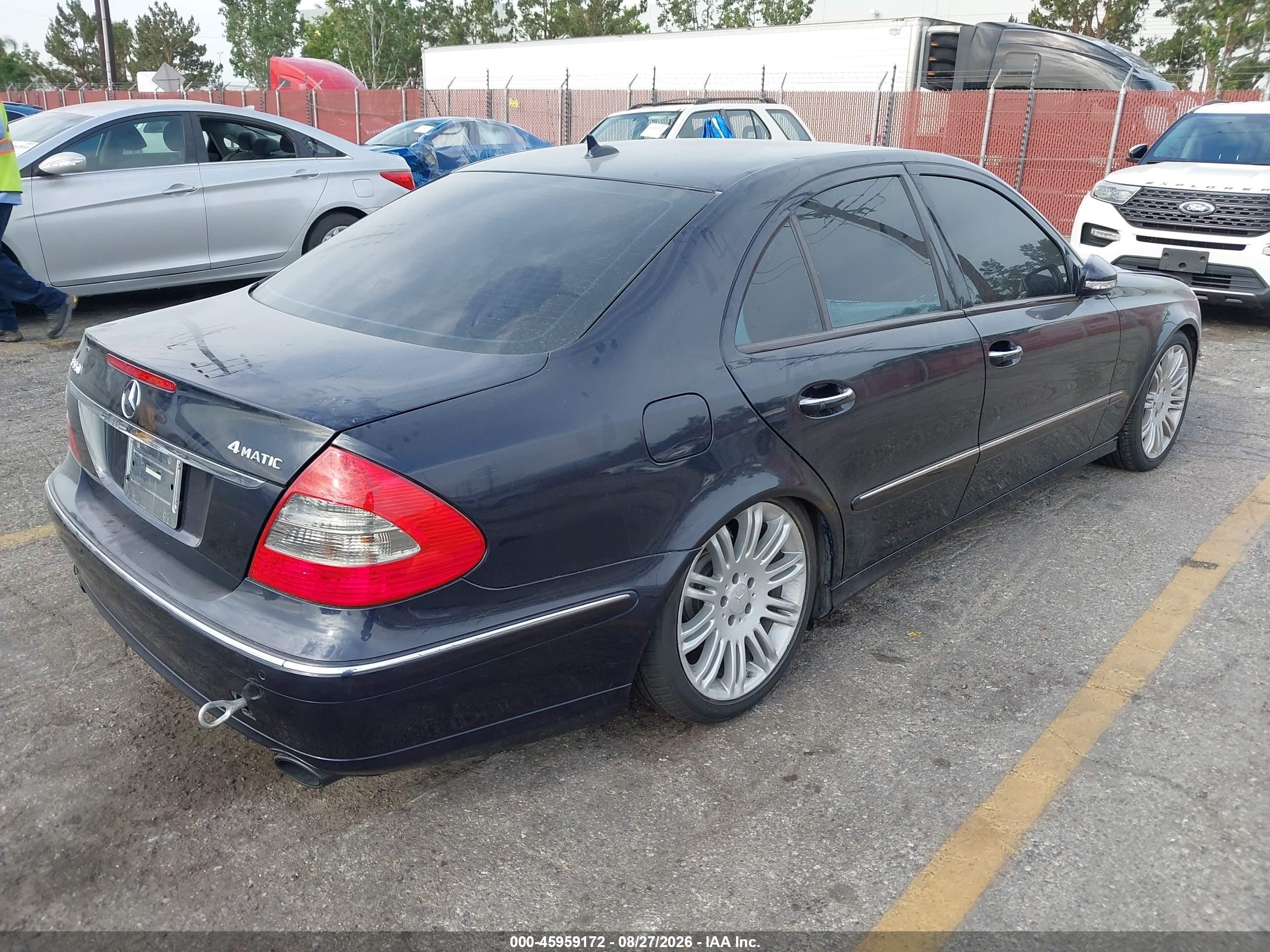 2008 Mercedes-benz E 550 4matic Black vin: WDBUF90X68B279258