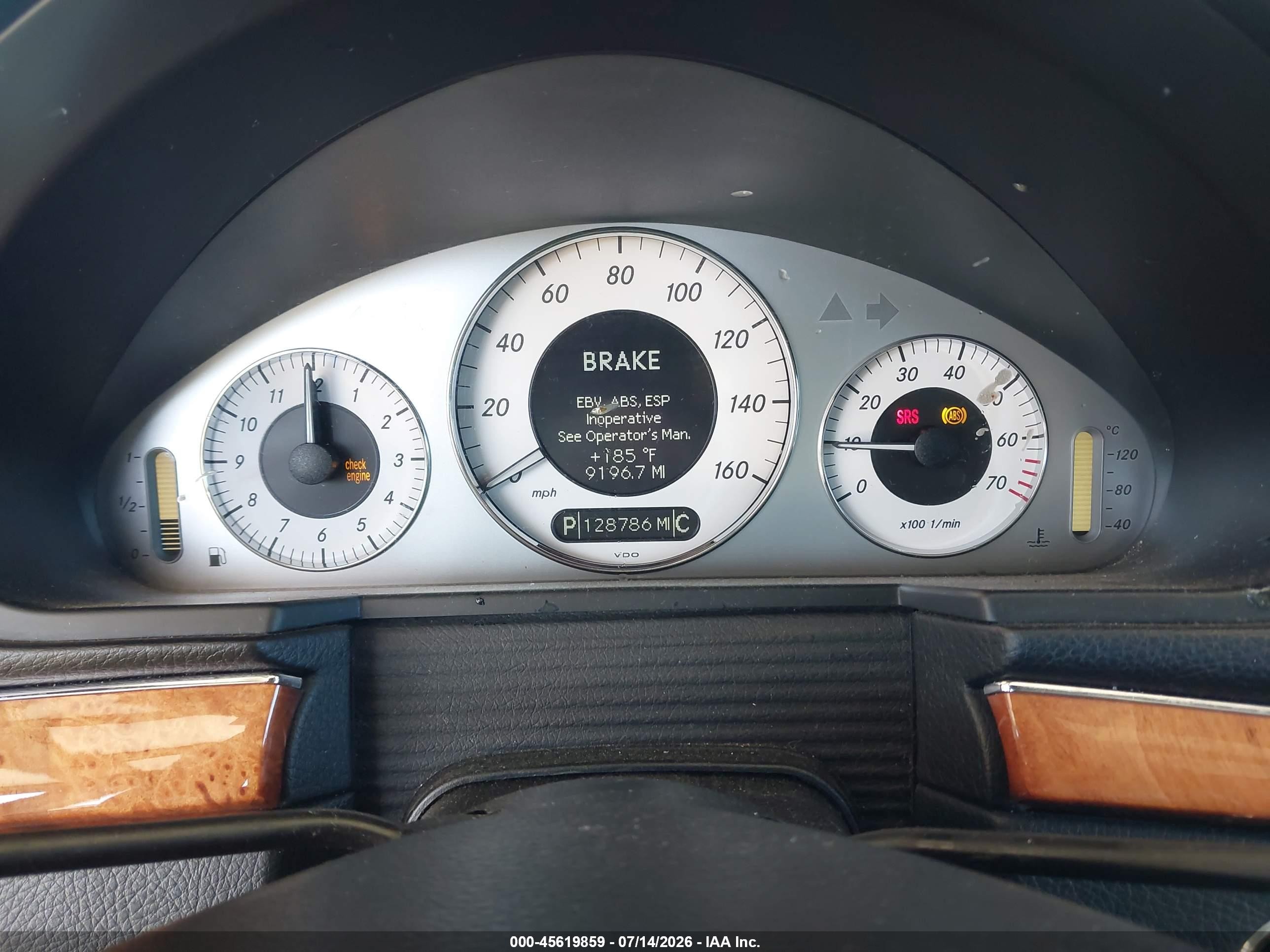 2008 Mercedes-benz E 550 4matic Gray vin: WDBUF90X98B277262