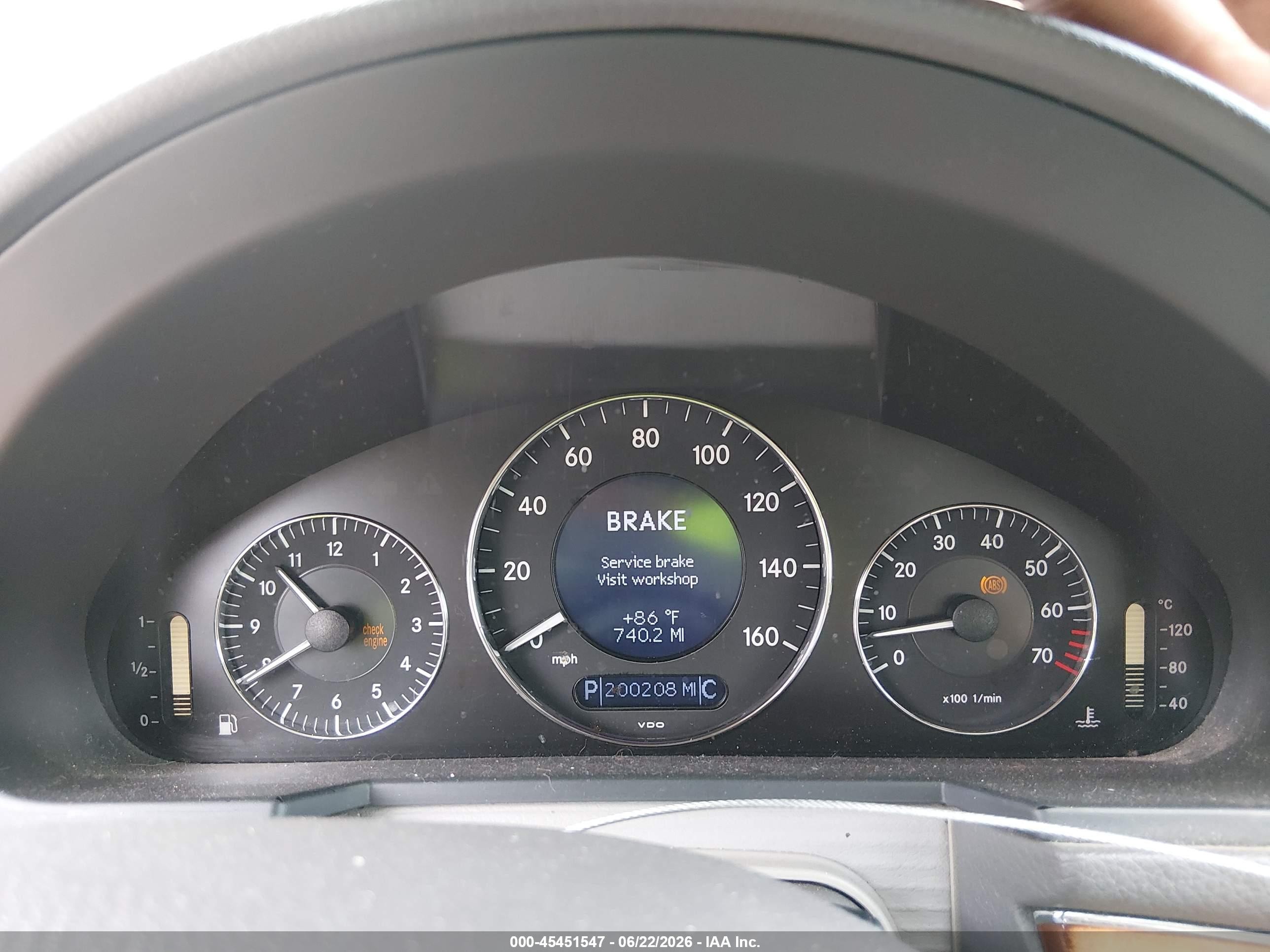 2006 Mercedes-benz E 350   Blue vin: WDBUH56J46A953707