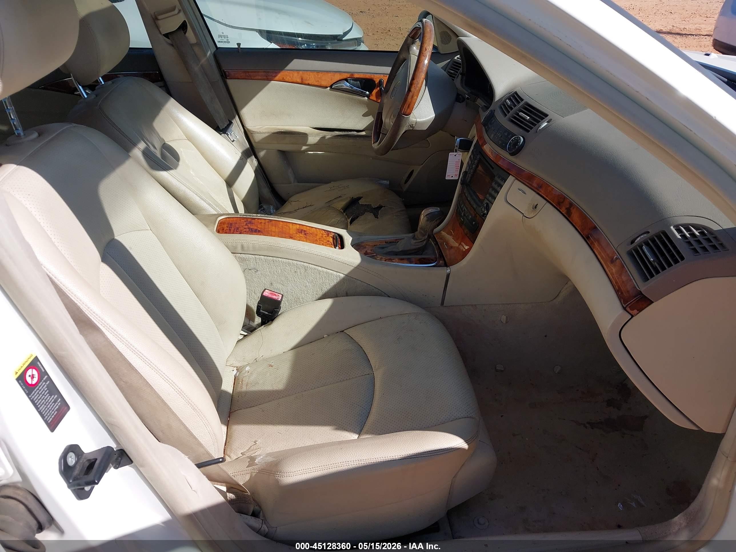 2006 Mercedes-benz E 350   White vin: WDBUH56J56A828859