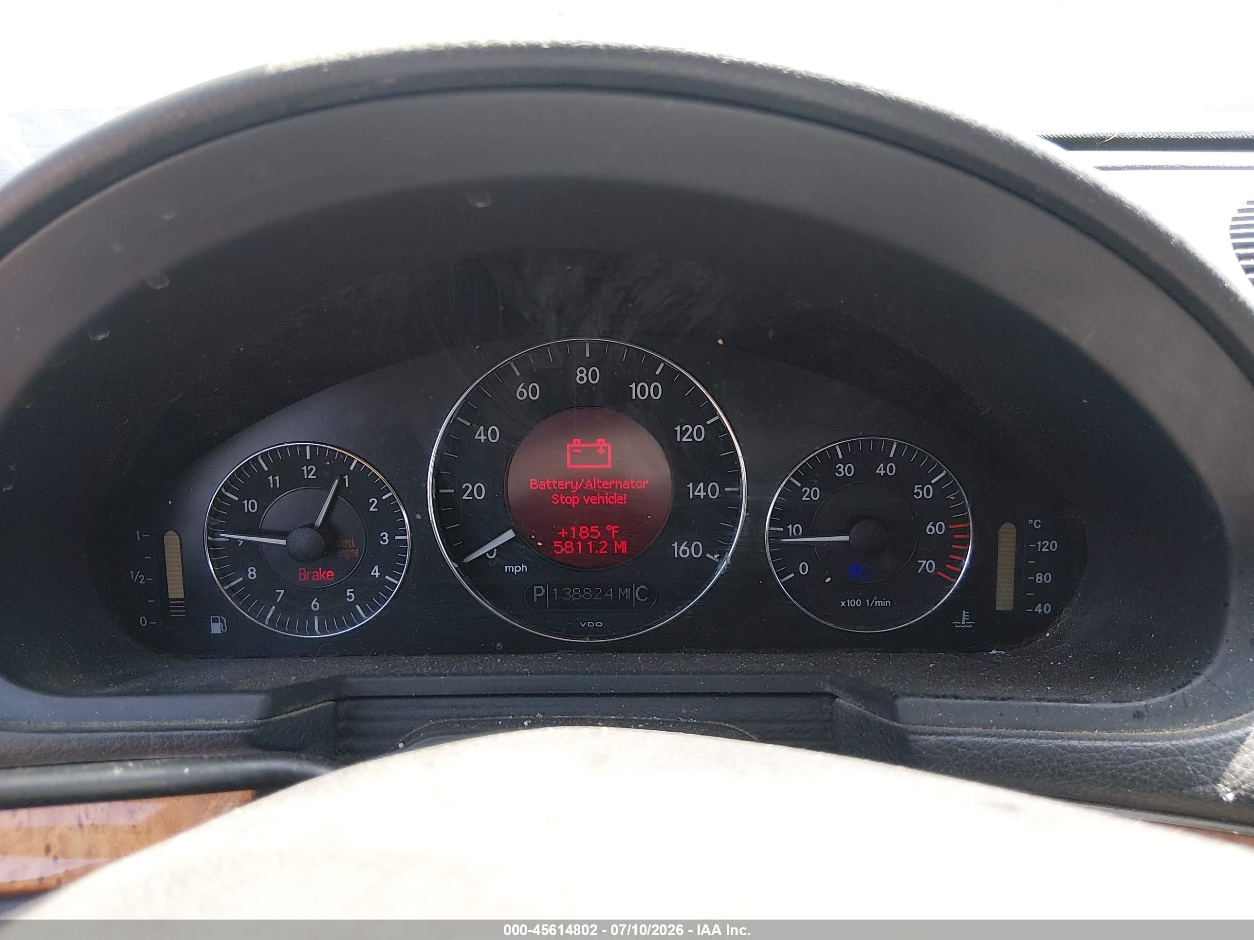 2004 Mercedes-benz E 320   Silver vin: WDBUH65J64A536836