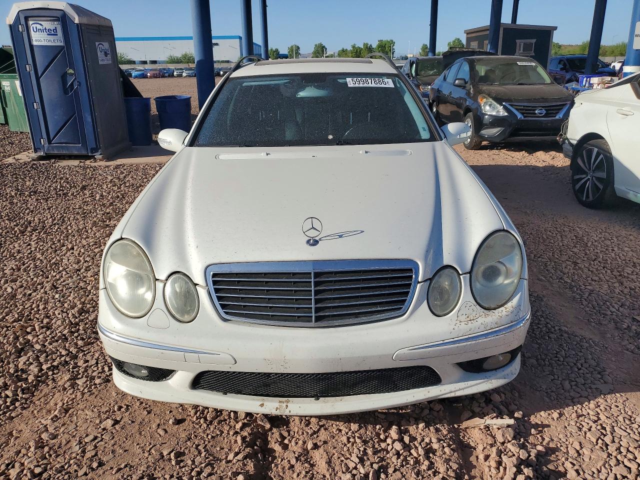 2005 Mercedes-benz E 55 Amg White vin: WDBUH76J75A758808