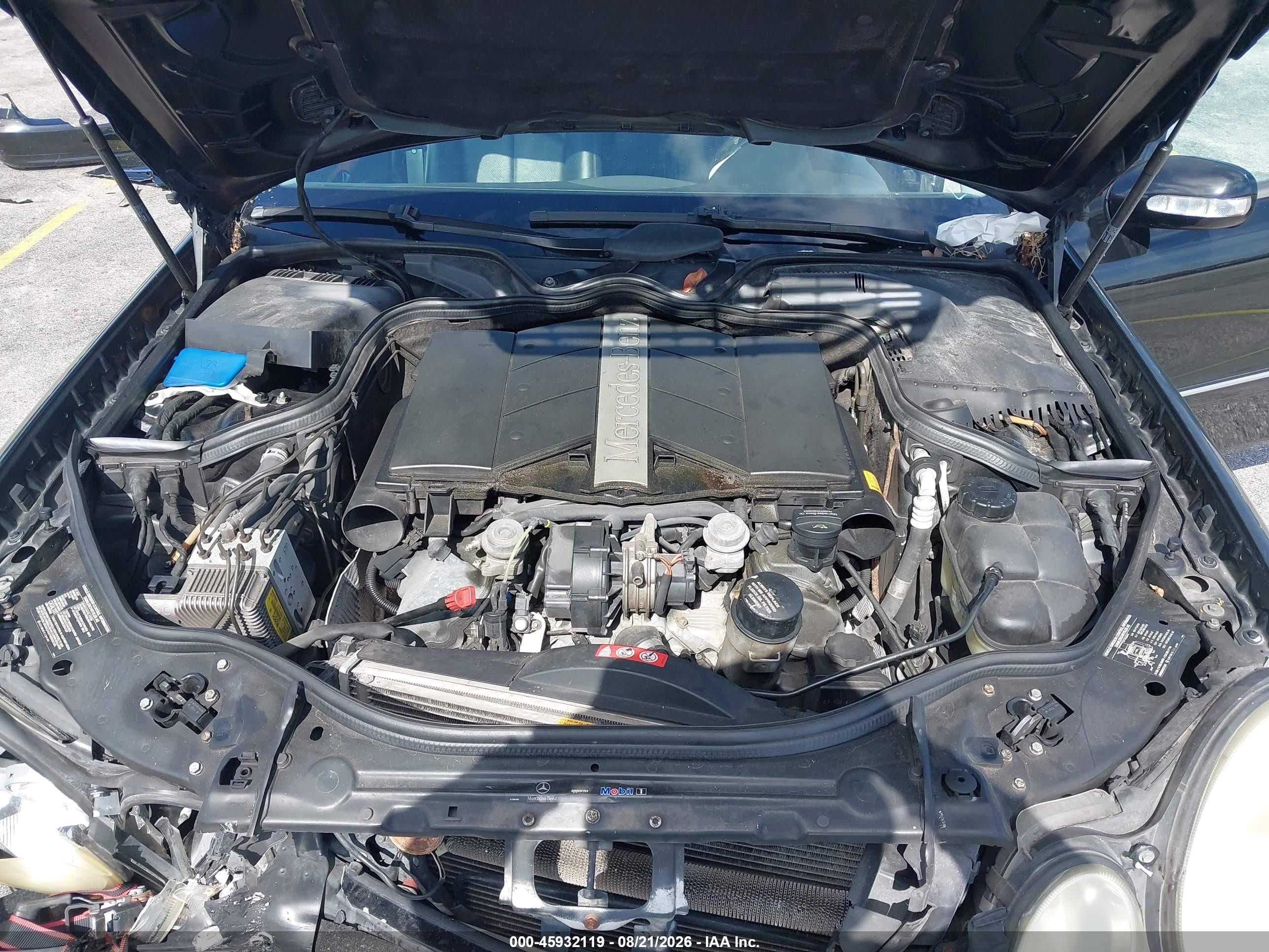 2005 Mercedes-benz E 320 4matic Black vin: WDBUH82J85X172577