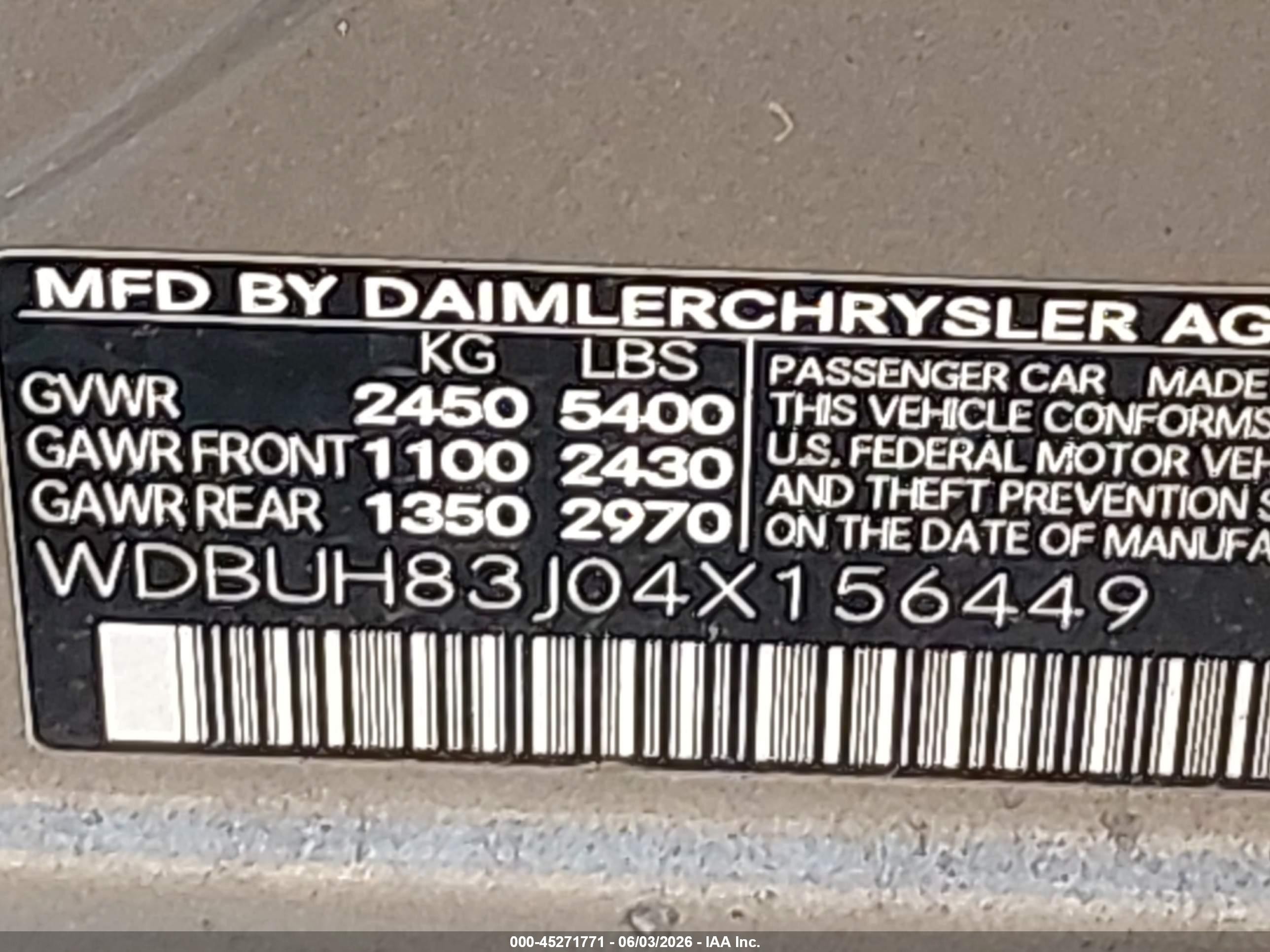 2004 Mercedes-benz E 500 4matic Gray vin: WDBUH83J04X156449