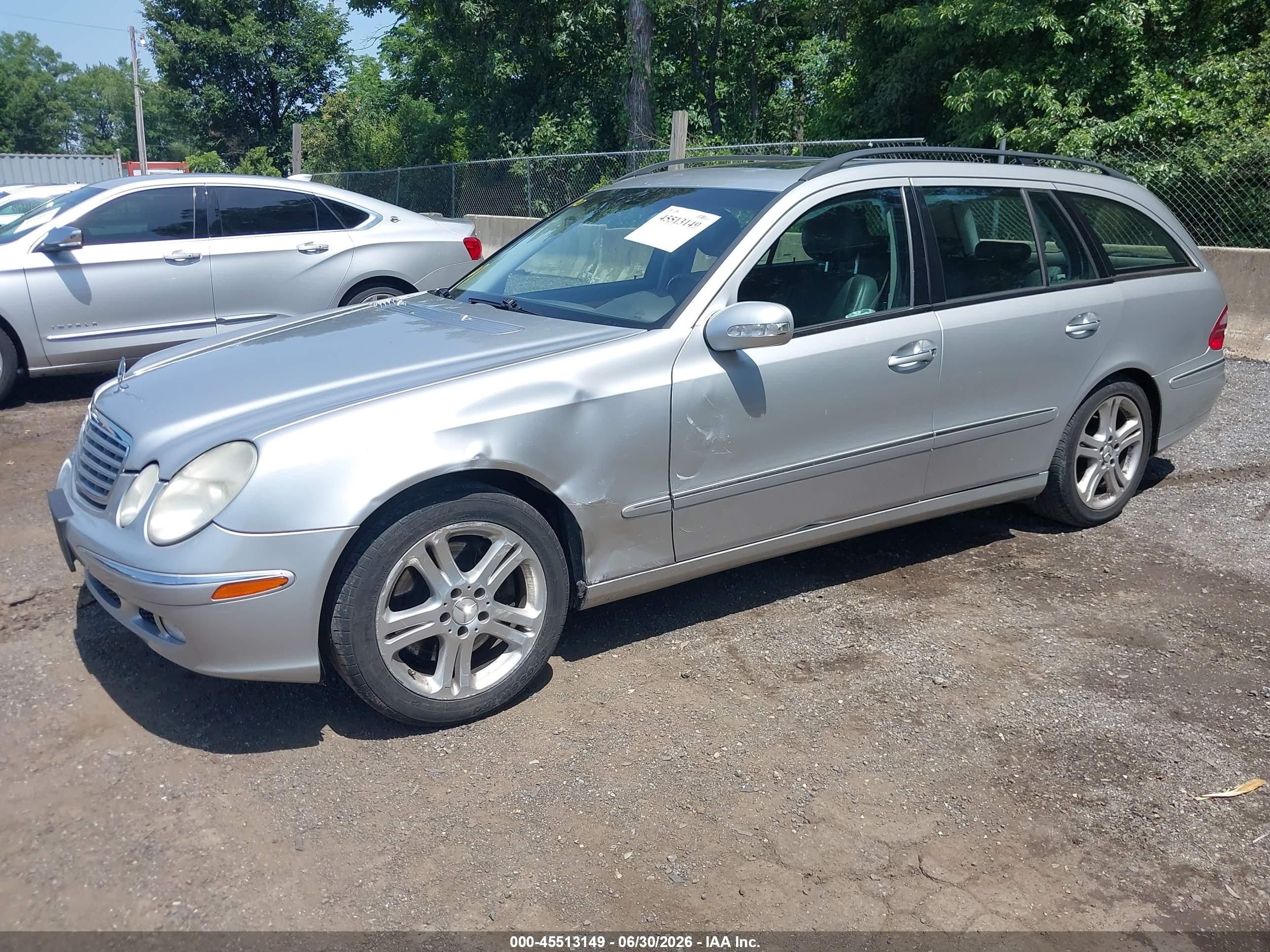 2005 Mercedes-benz E 500 4matic Silver vin: WDBUH83J55X169795