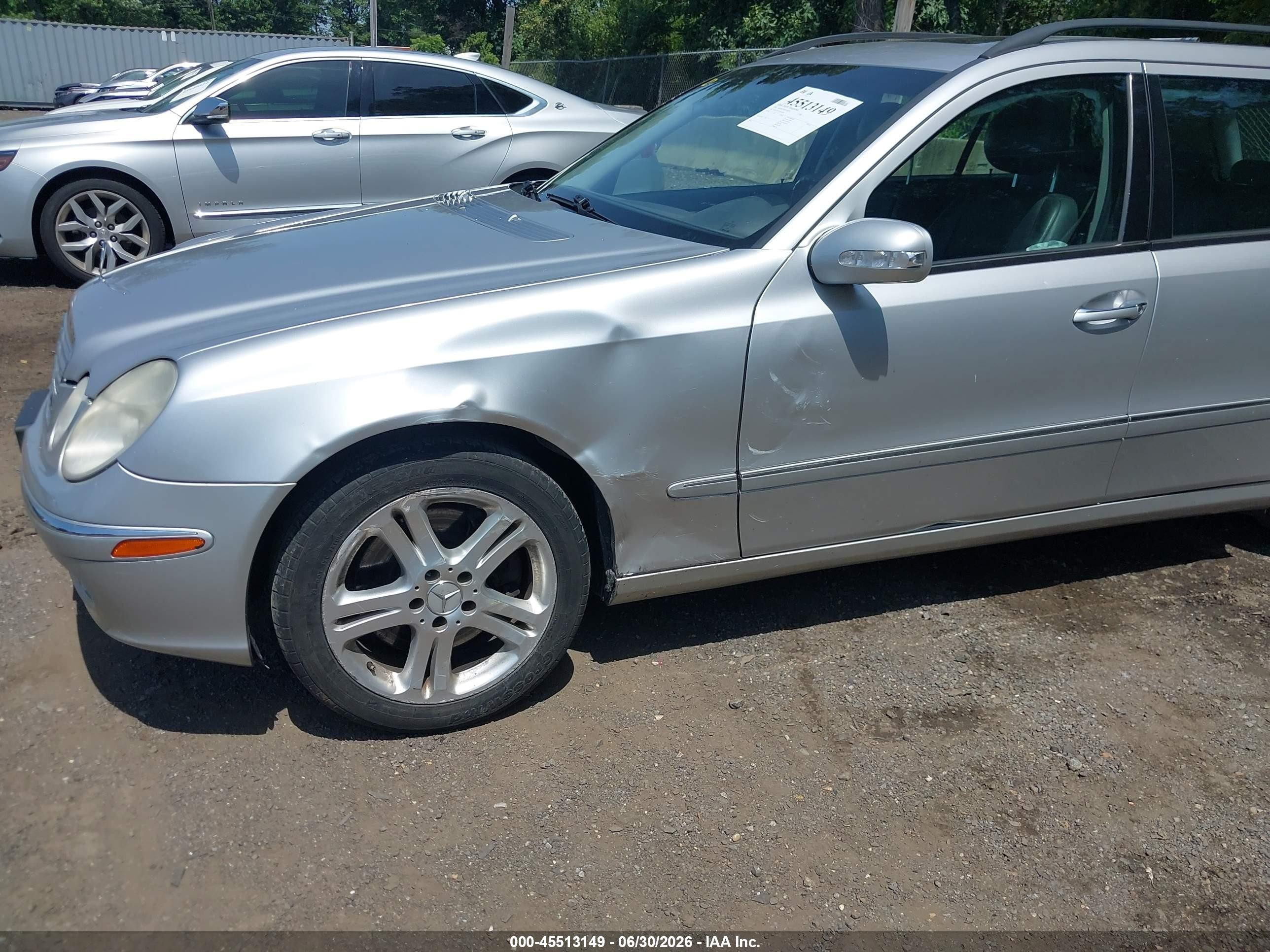 2005 Mercedes-benz E 500 4matic Silver vin: WDBUH83J55X169795