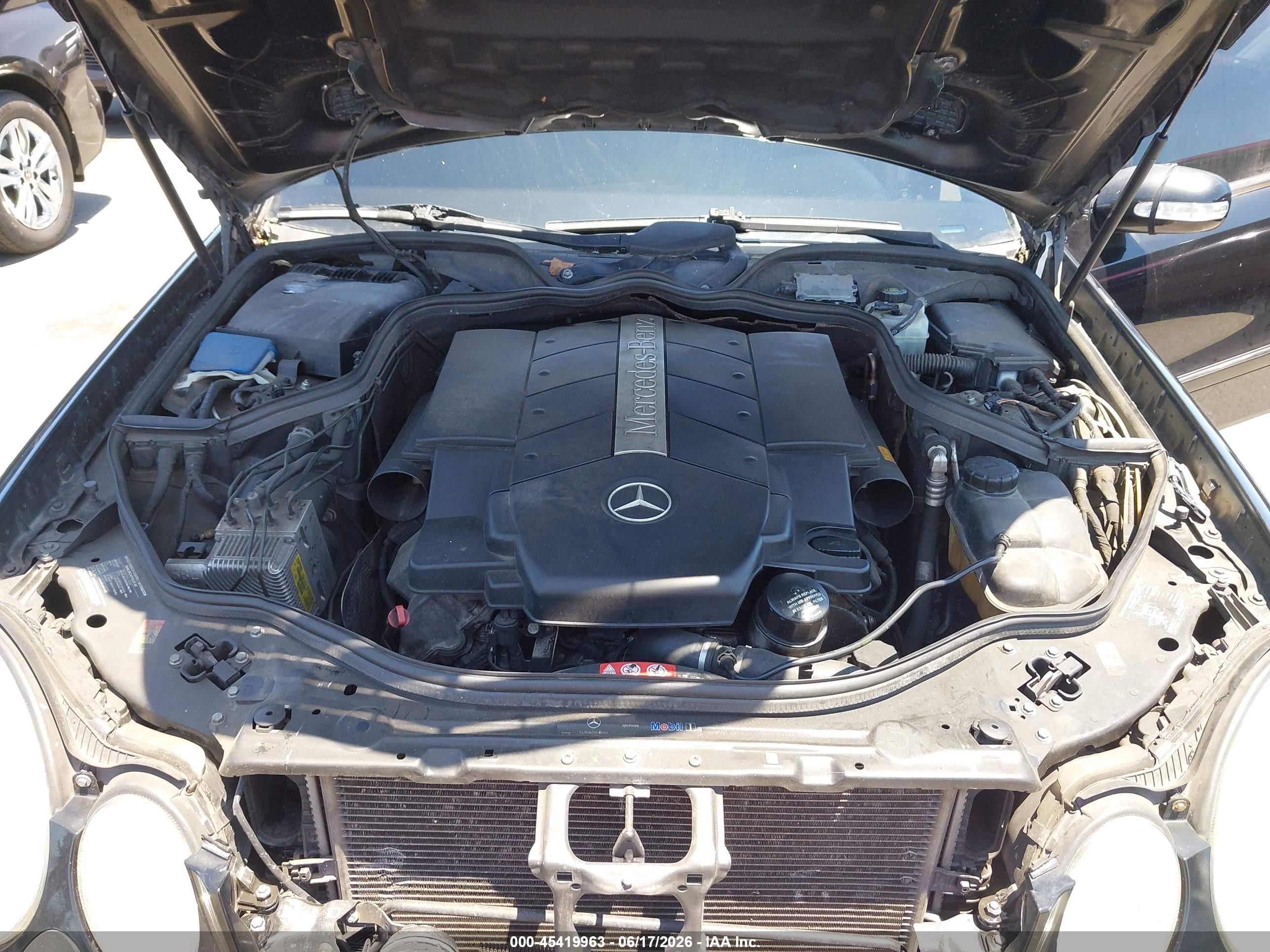 2005 Mercedes-benz E 500 4matic Черный vin: WDBUH83JX5X178329