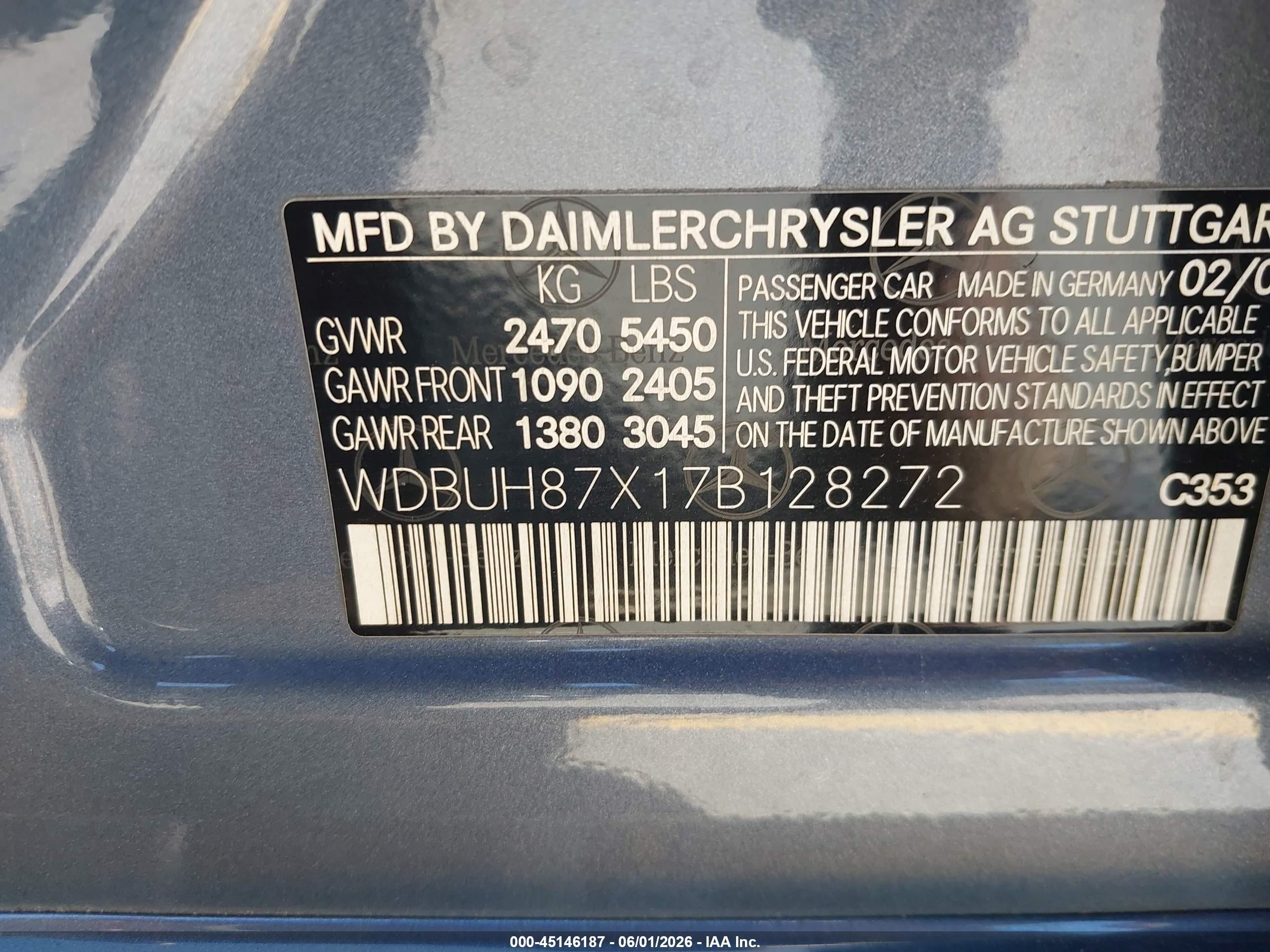 2007 Mercedes-benz E 350 4matic Синий vin: WDBUH87X17B128272