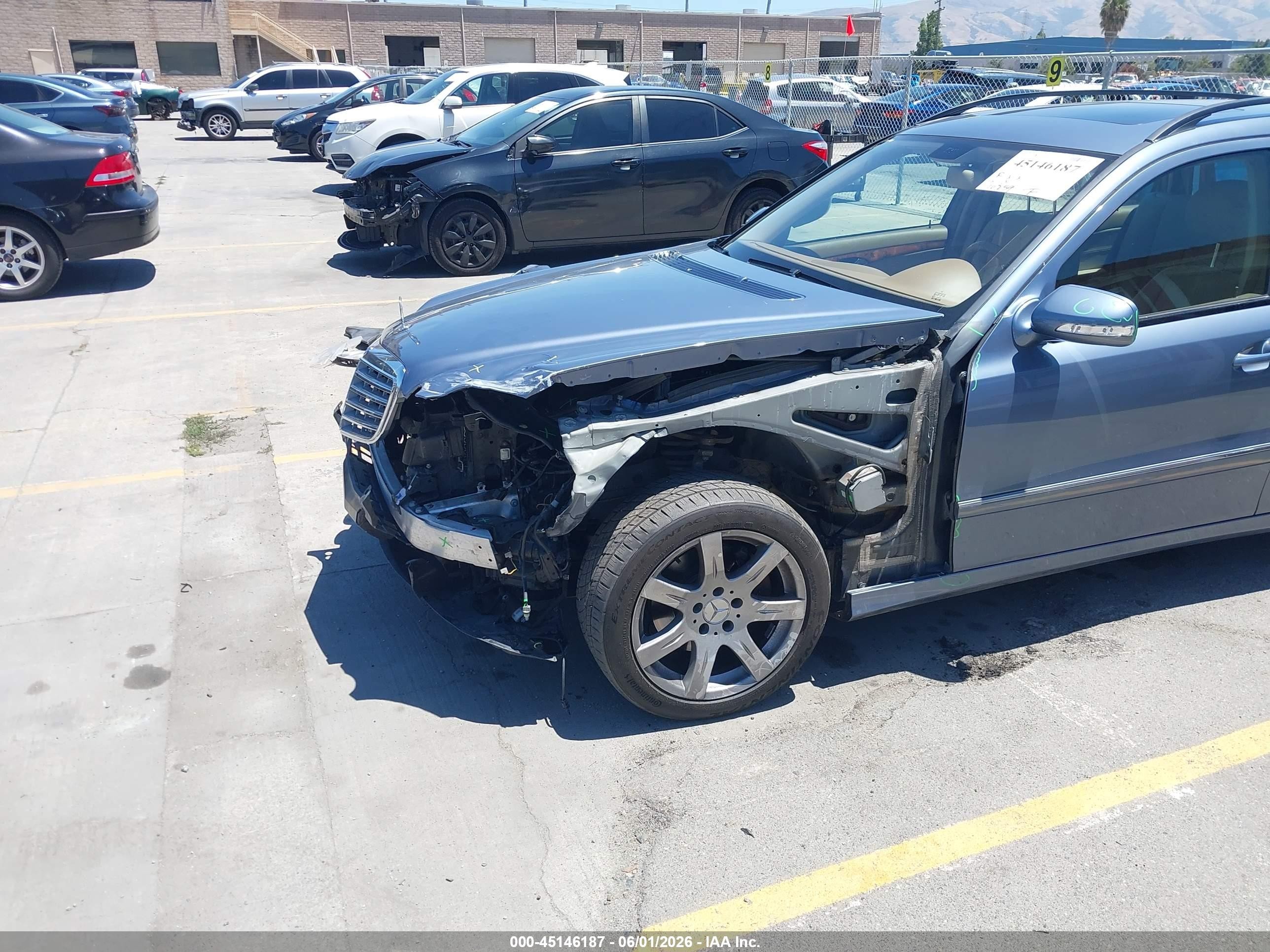 2007 Mercedes-benz E 350 4matic Синий vin: WDBUH87X17B128272