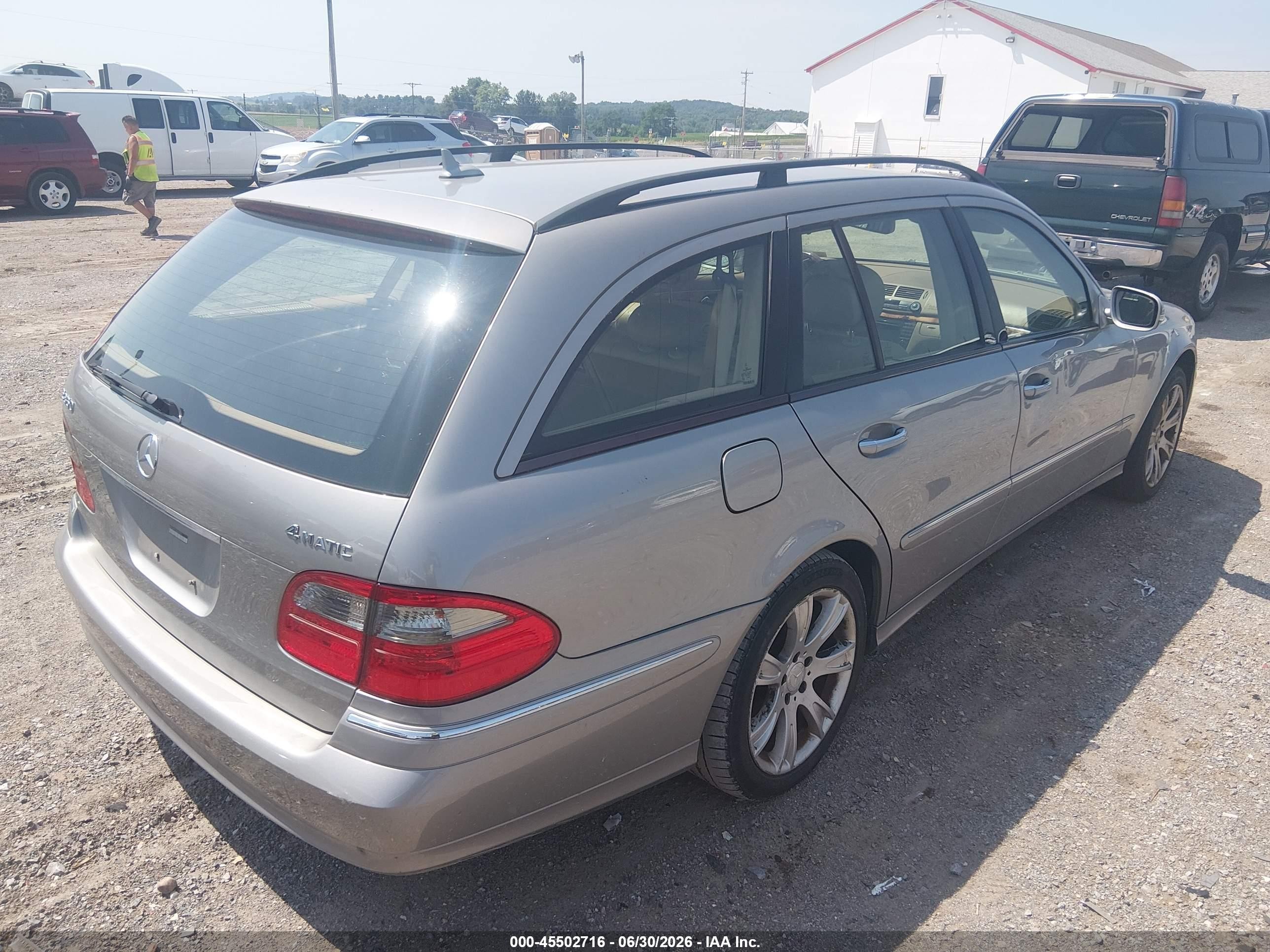 2009 Mercedes-benz E 350 4matic Silver vin: WDBUH87X39B392337