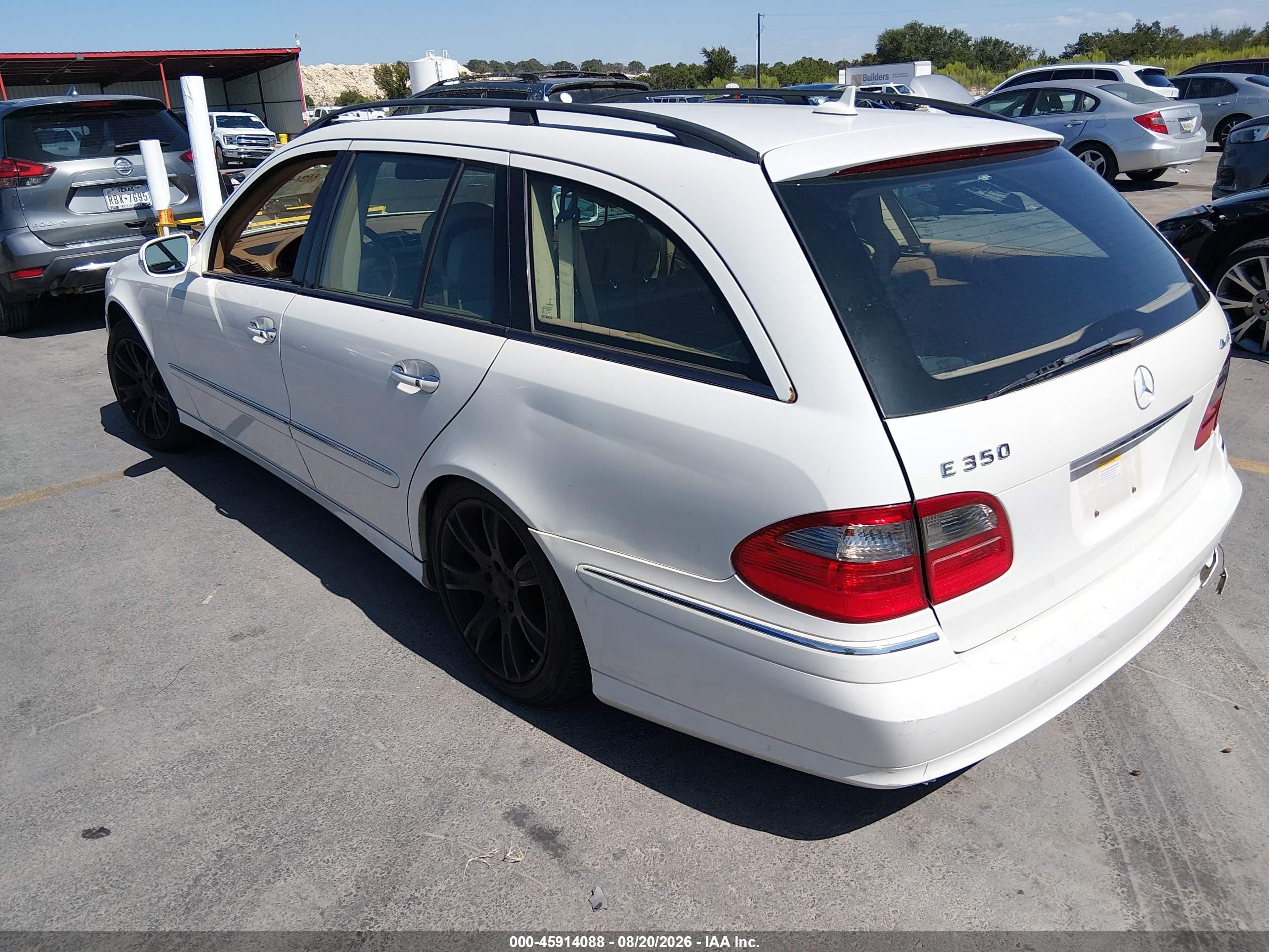 2009 Mercedes-benz E 350 4matic White vin: WDBUH87X49B366300
