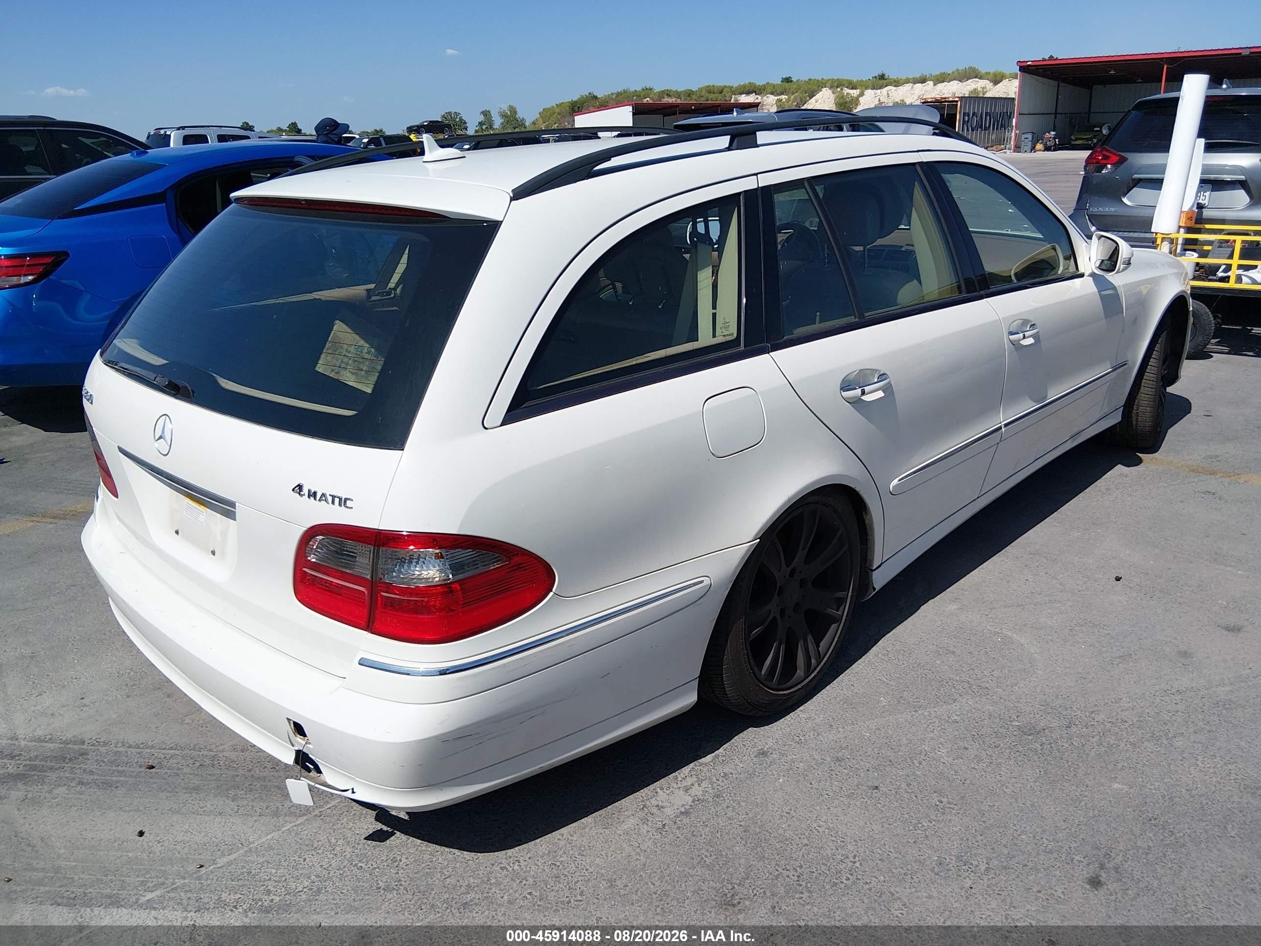 2009 Mercedes-benz E 350 4matic White vin: WDBUH87X49B366300