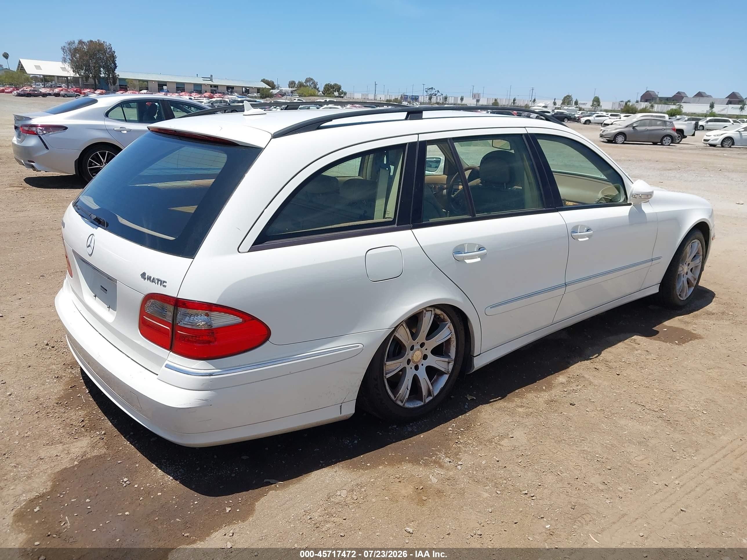 2009 Mercedes-benz E 350 4matic White vin: WDBUH87X49B368628