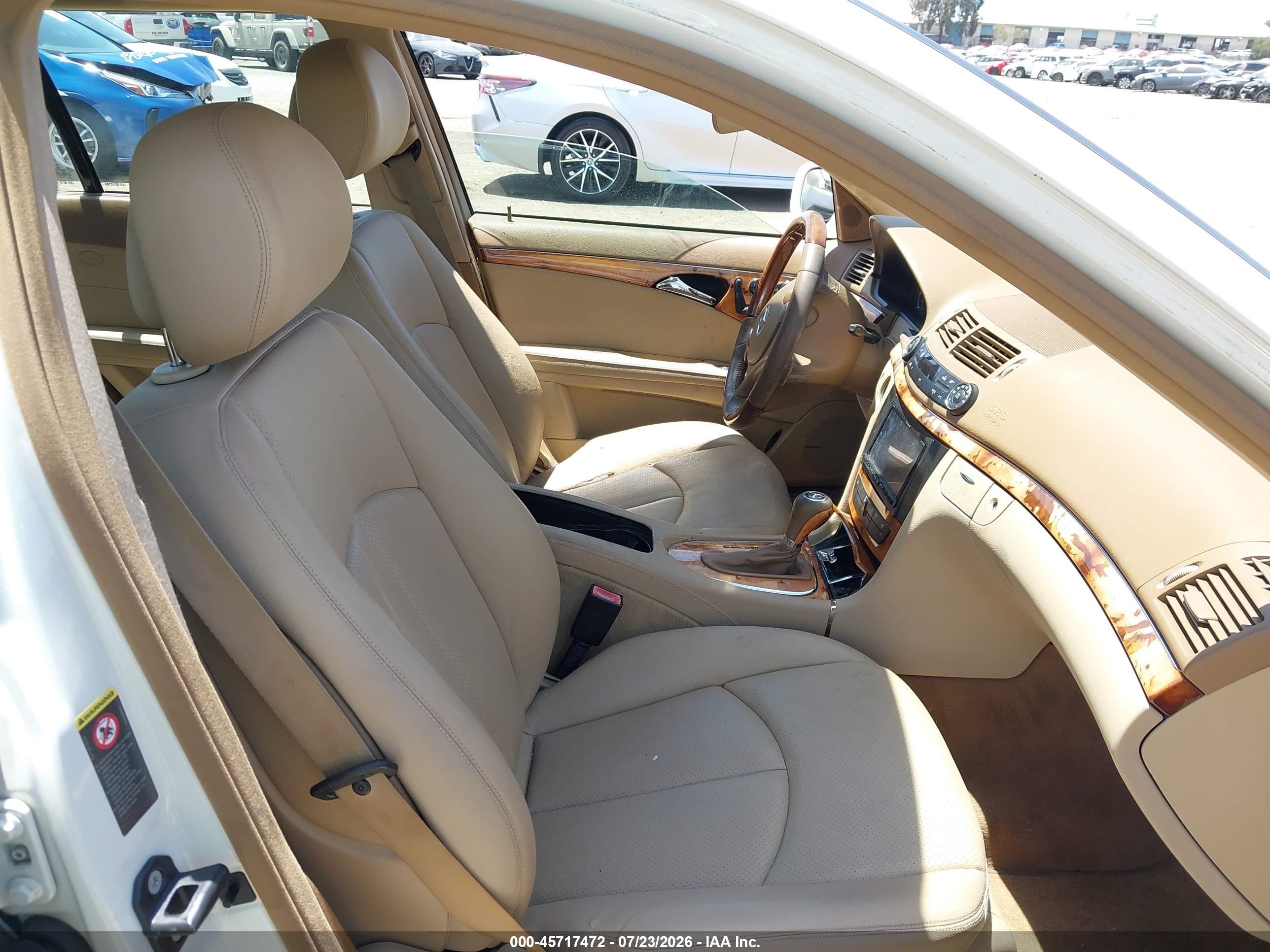2009 Mercedes-benz E 350 4matic White vin: WDBUH87X49B368628