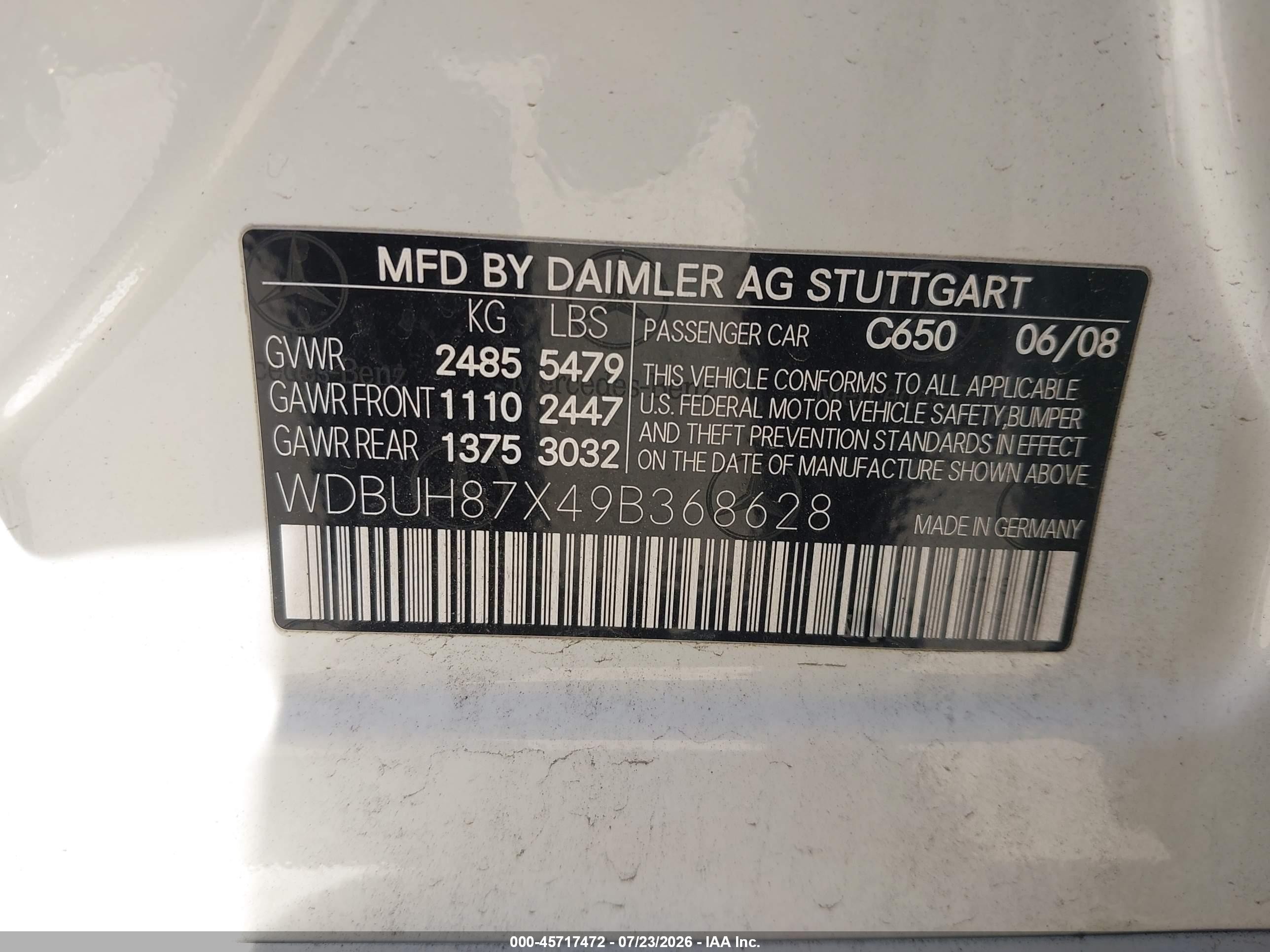2009 Mercedes-benz E 350 4matic White vin: WDBUH87X49B368628