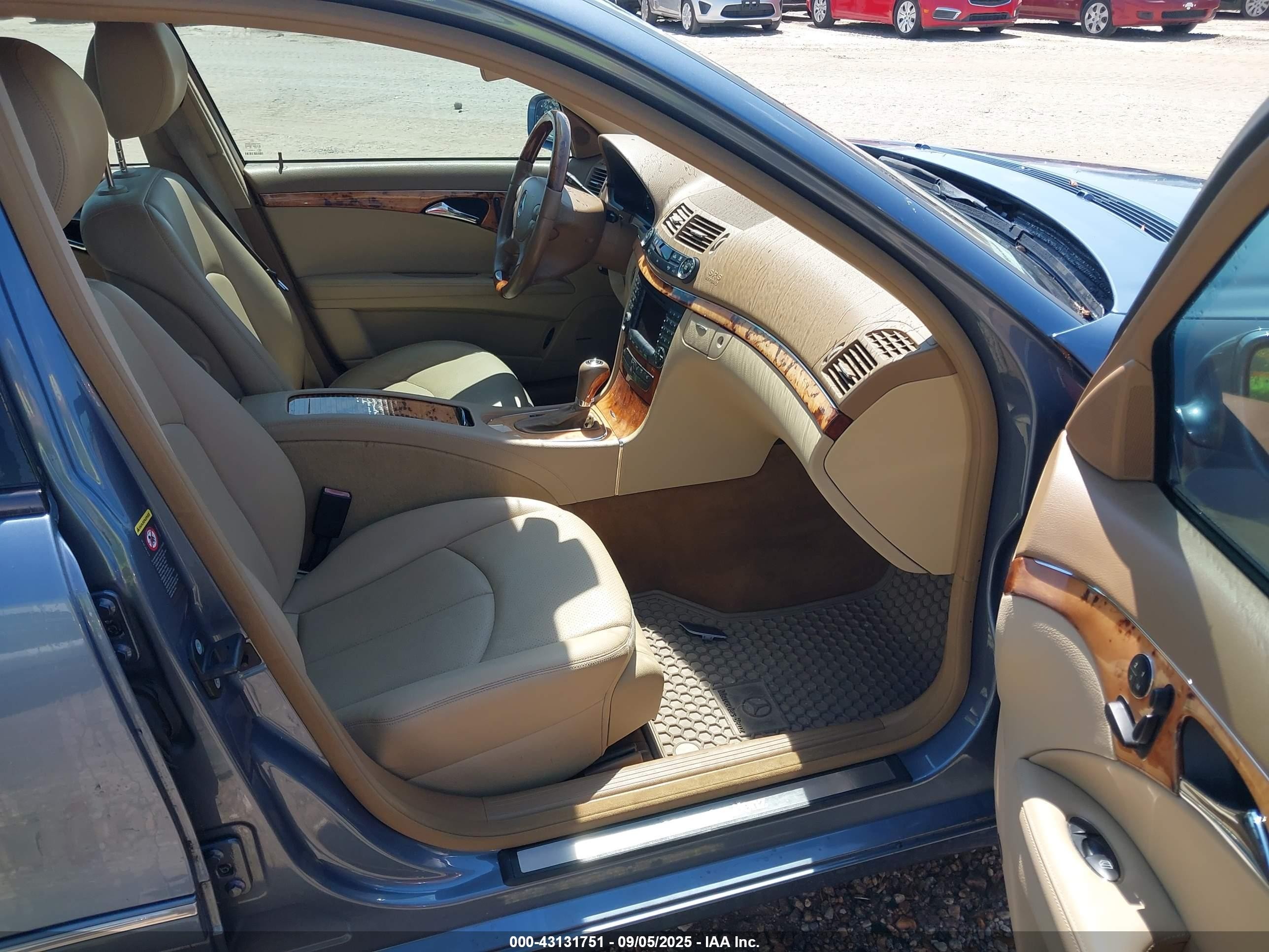 2007 Mercedes-benz E 350 4matic Синий vin: WDBUH87X57B157628