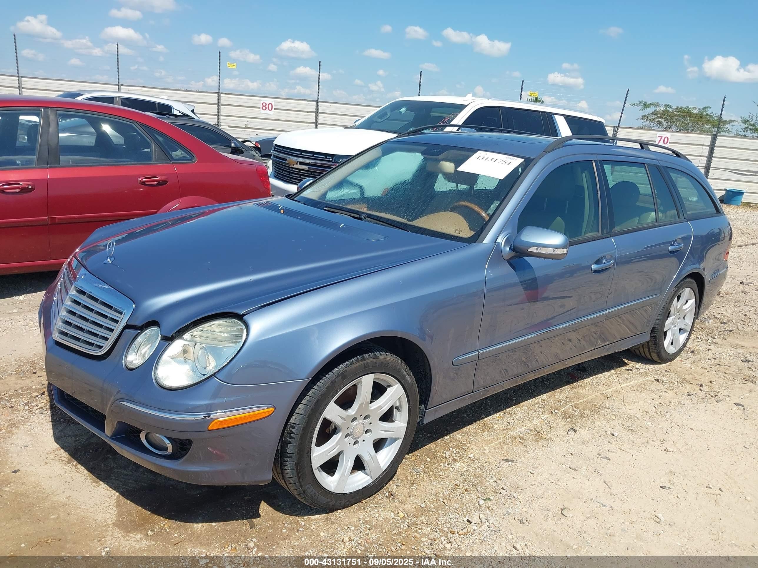 2007 Mercedes-benz E 350 4matic Синий vin: WDBUH87X57B157628