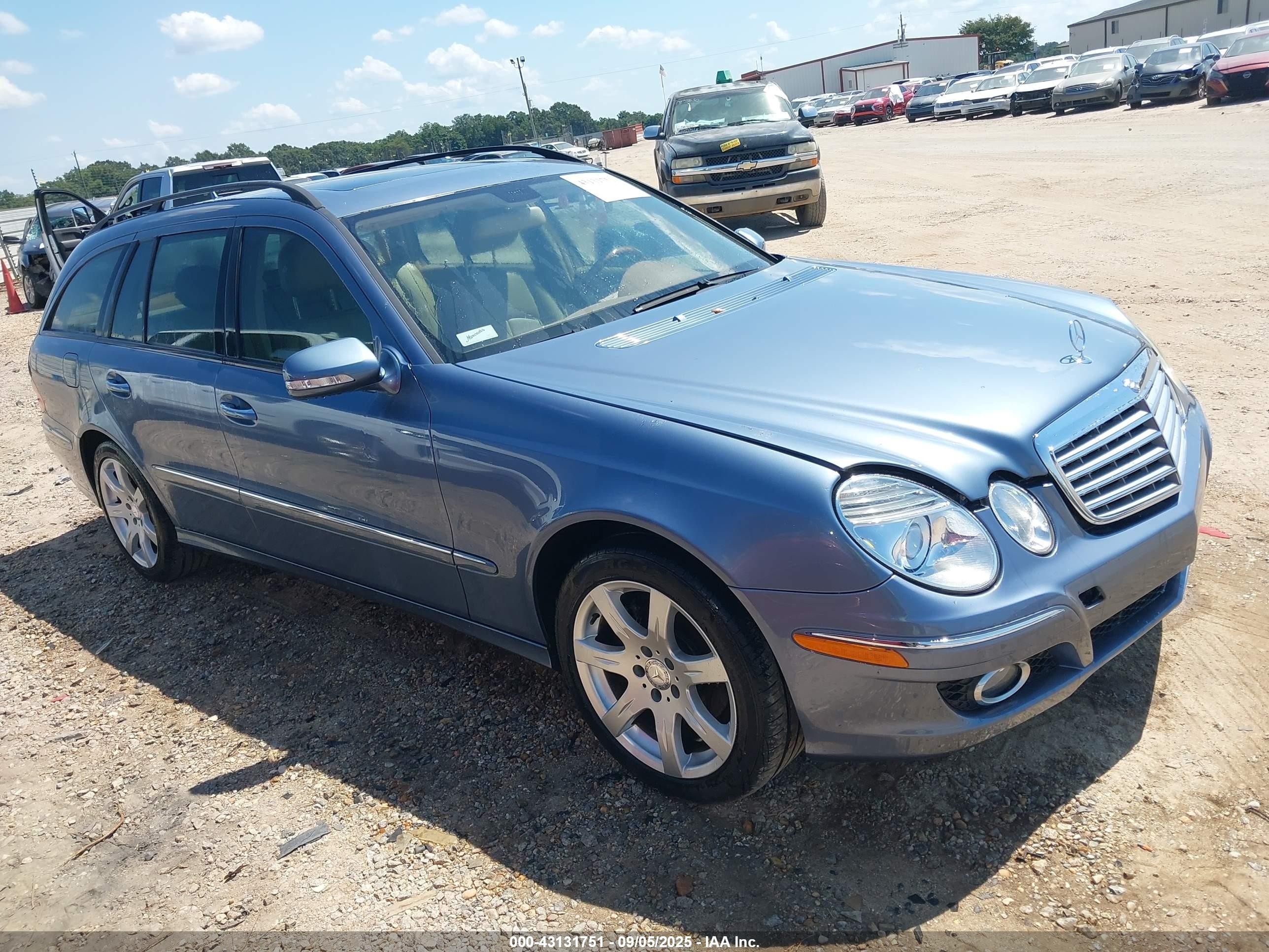 2007 Mercedes-benz E 350 4matic Синий vin: WDBUH87X57B157628