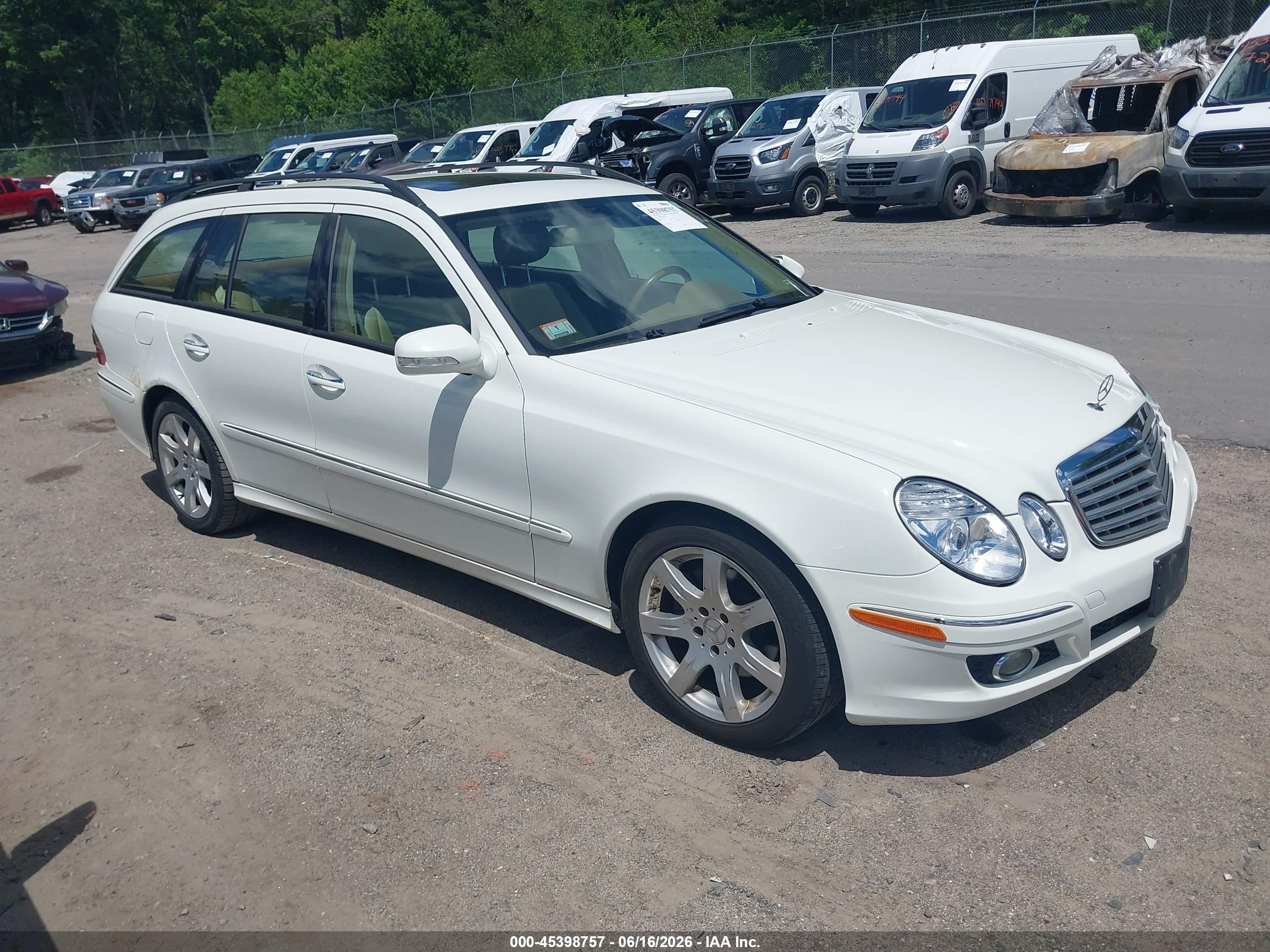 2007 Mercedes-benz E 350 4matic White vin: WDBUH87X67X217290
