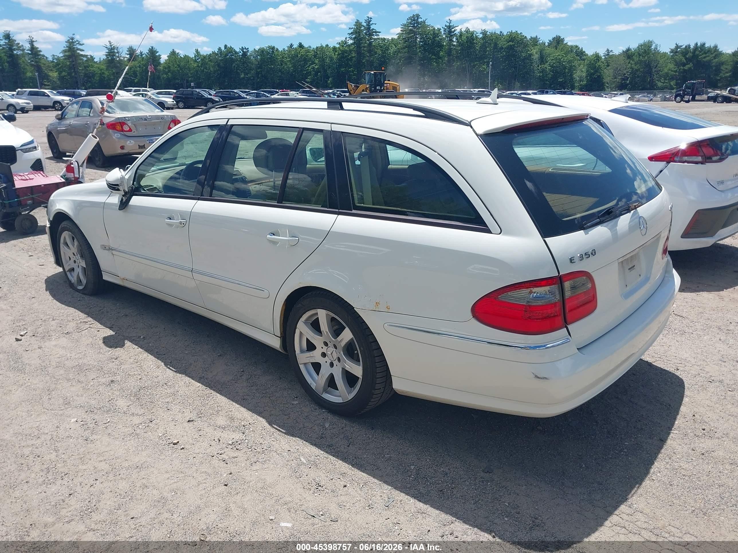 2007 Mercedes-benz E 350 4matic White vin: WDBUH87X67X217290