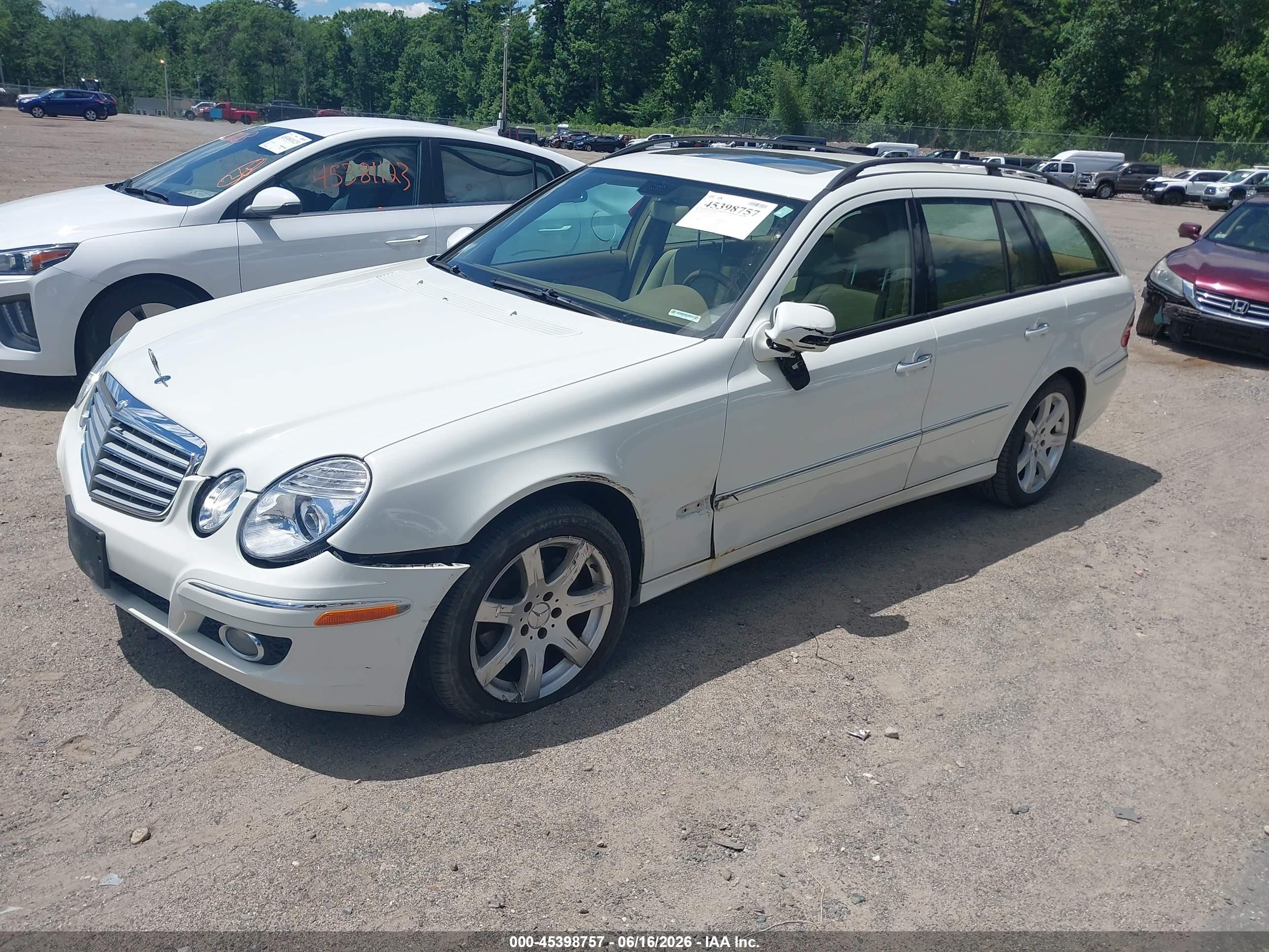 2007 Mercedes-benz E 350 4matic White vin: WDBUH87X67X217290