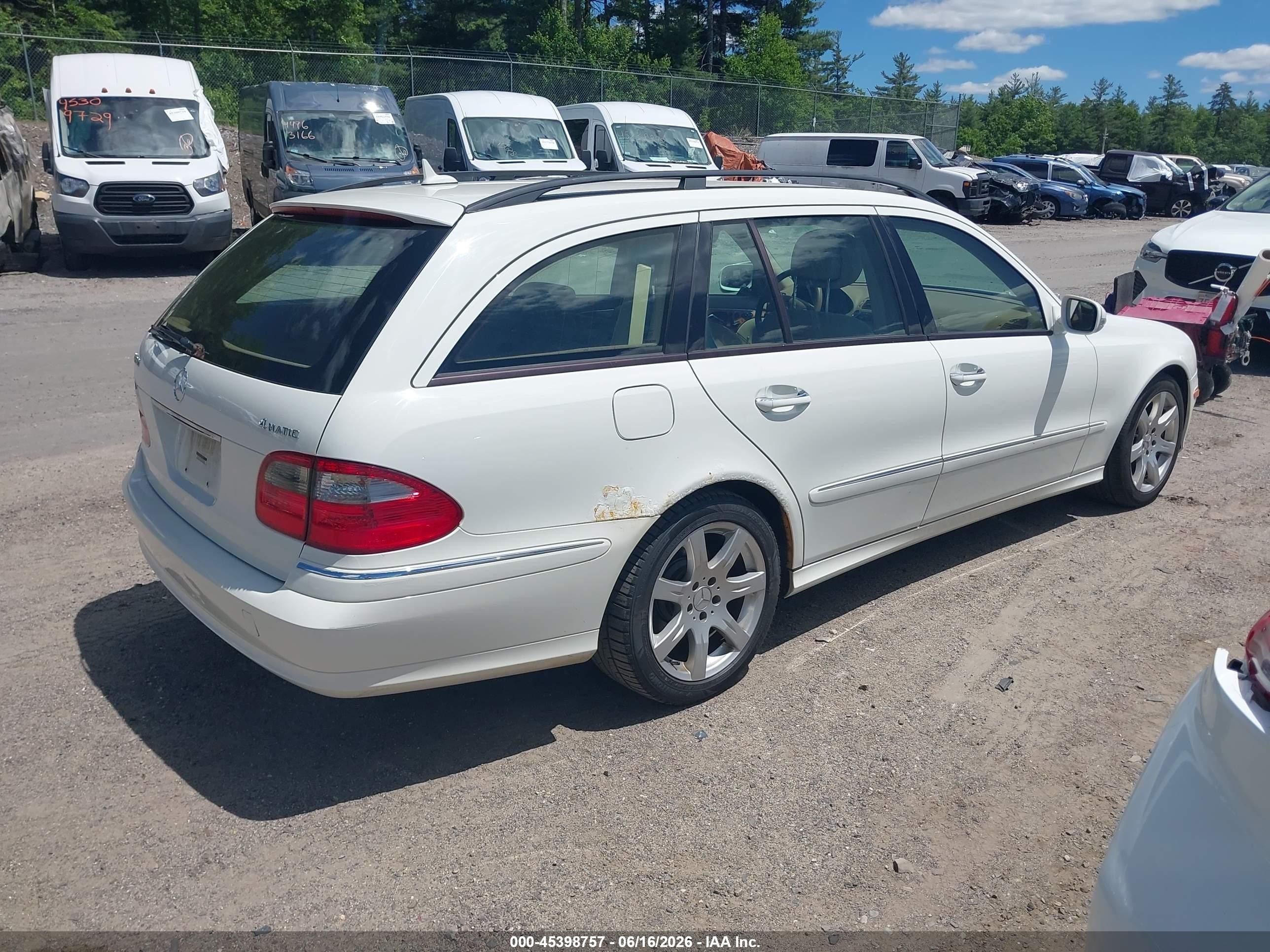 2007 Mercedes-benz E 350 4matic White vin: WDBUH87X67X217290