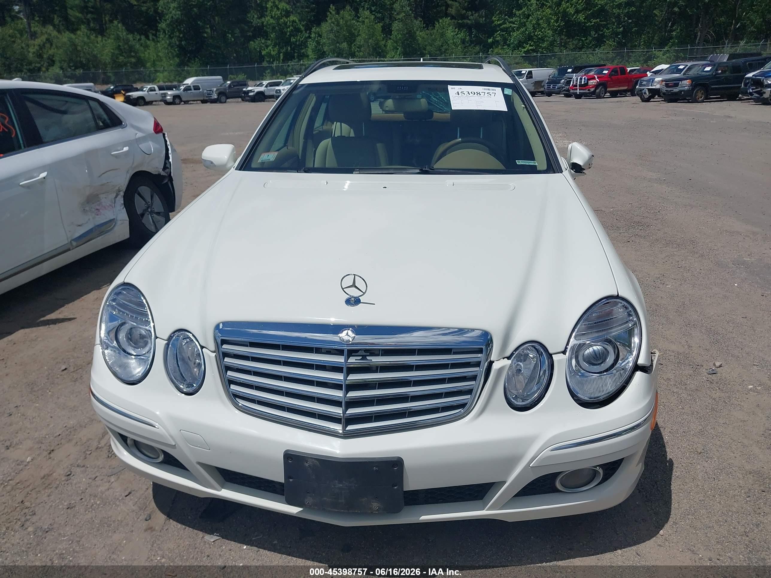 2007 Mercedes-benz E 350 4matic White vin: WDBUH87X67X217290
