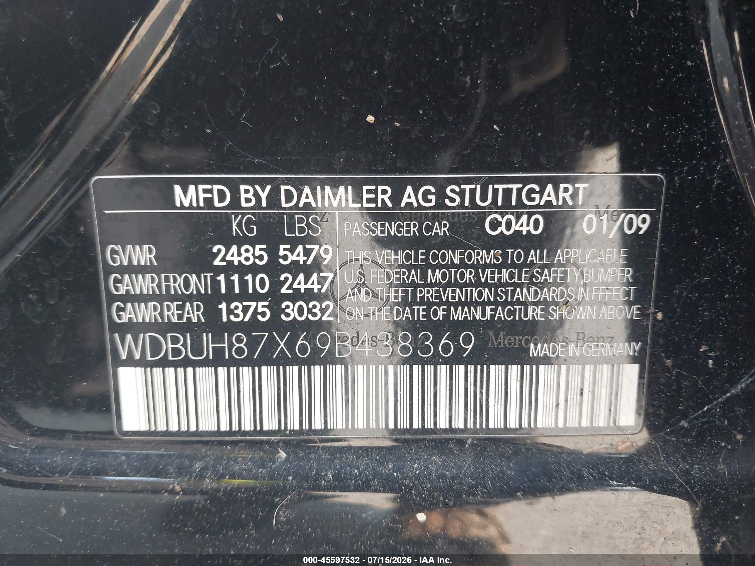 2009 Mercedes-benz E 350 4matic Black vin: WDBUH87X69B438369