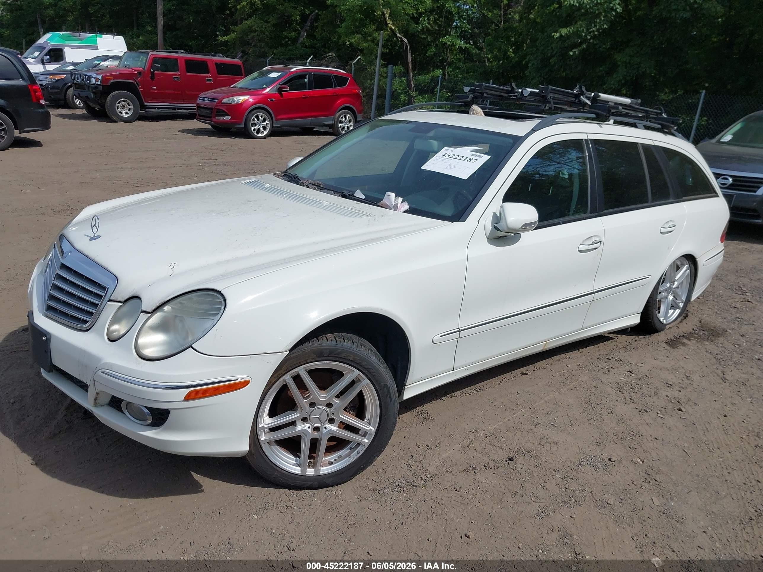 2007 Mercedes-benz E 350 4matic White vin: WDBUH87X77B148123